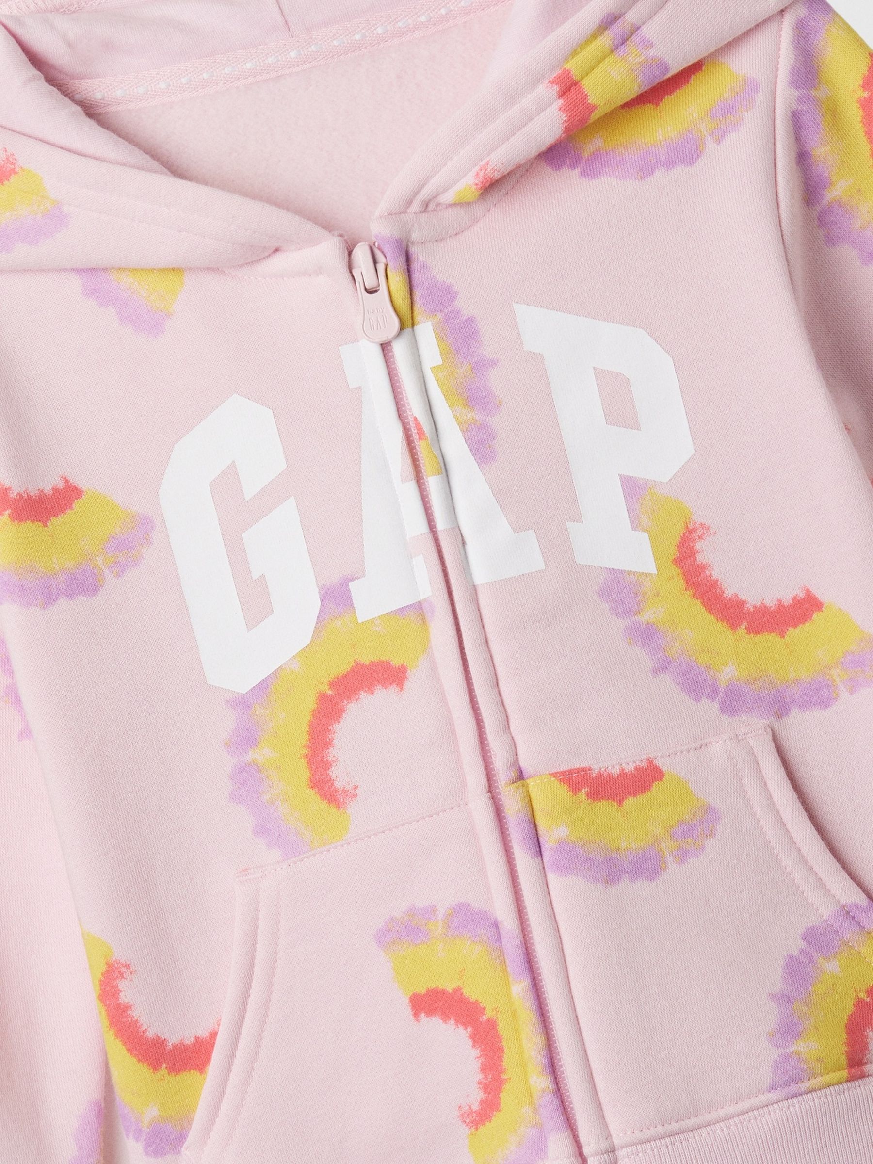 Pink Logo Print Zip Through Hoodie (Newborn-5yrs) - Image 3 of 3