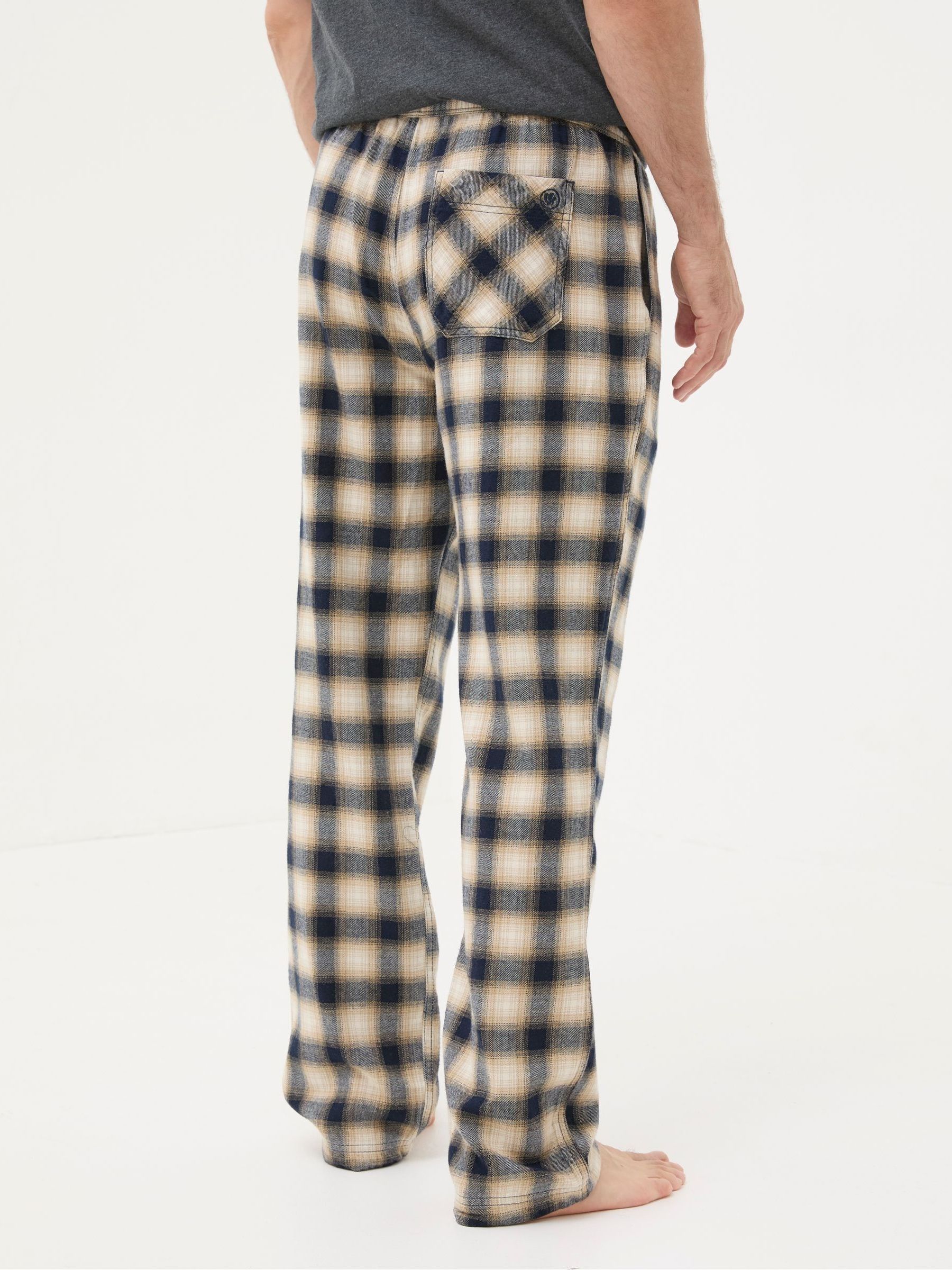 Bosham Natural Check Pyjama Bottoms - Image 2 of 6