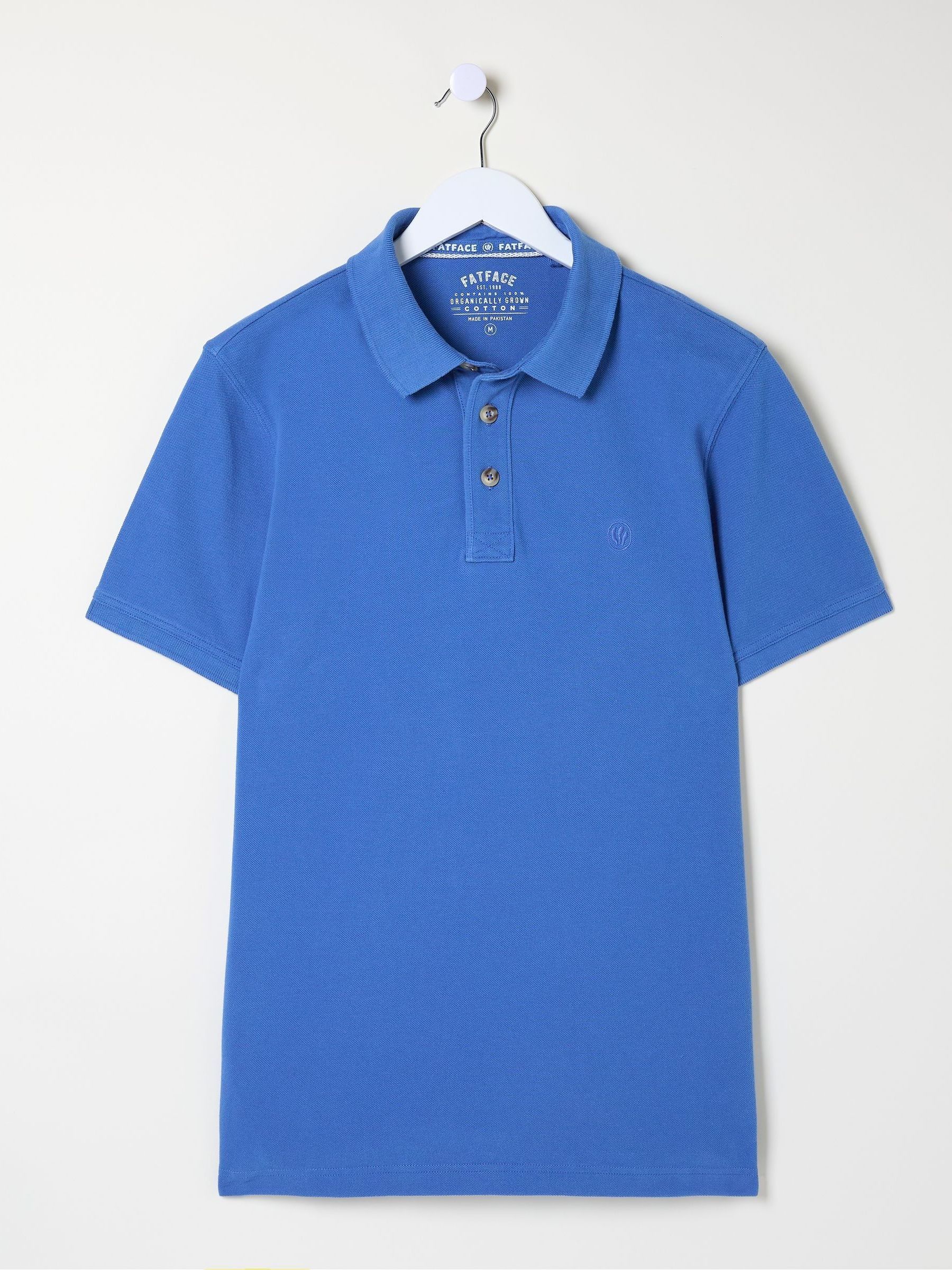 Blue Pique Polo Shirt - Image 4 of 4