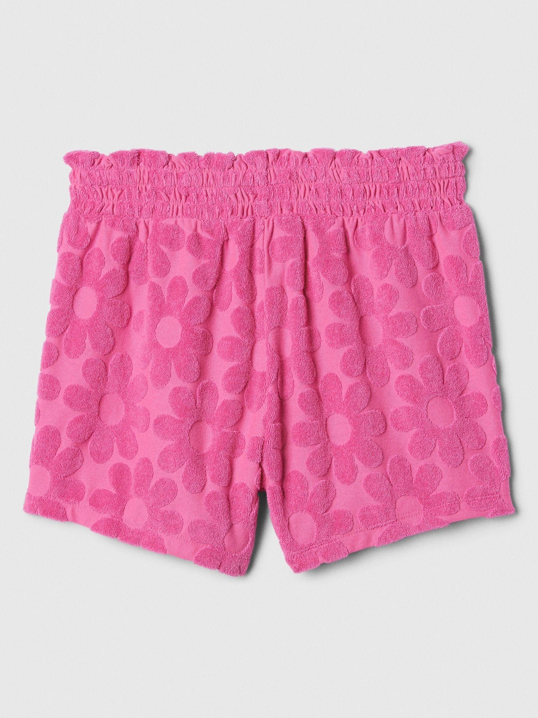 Pink Towel Pull On Shorts (4-13yrs) - Image 2 of 3