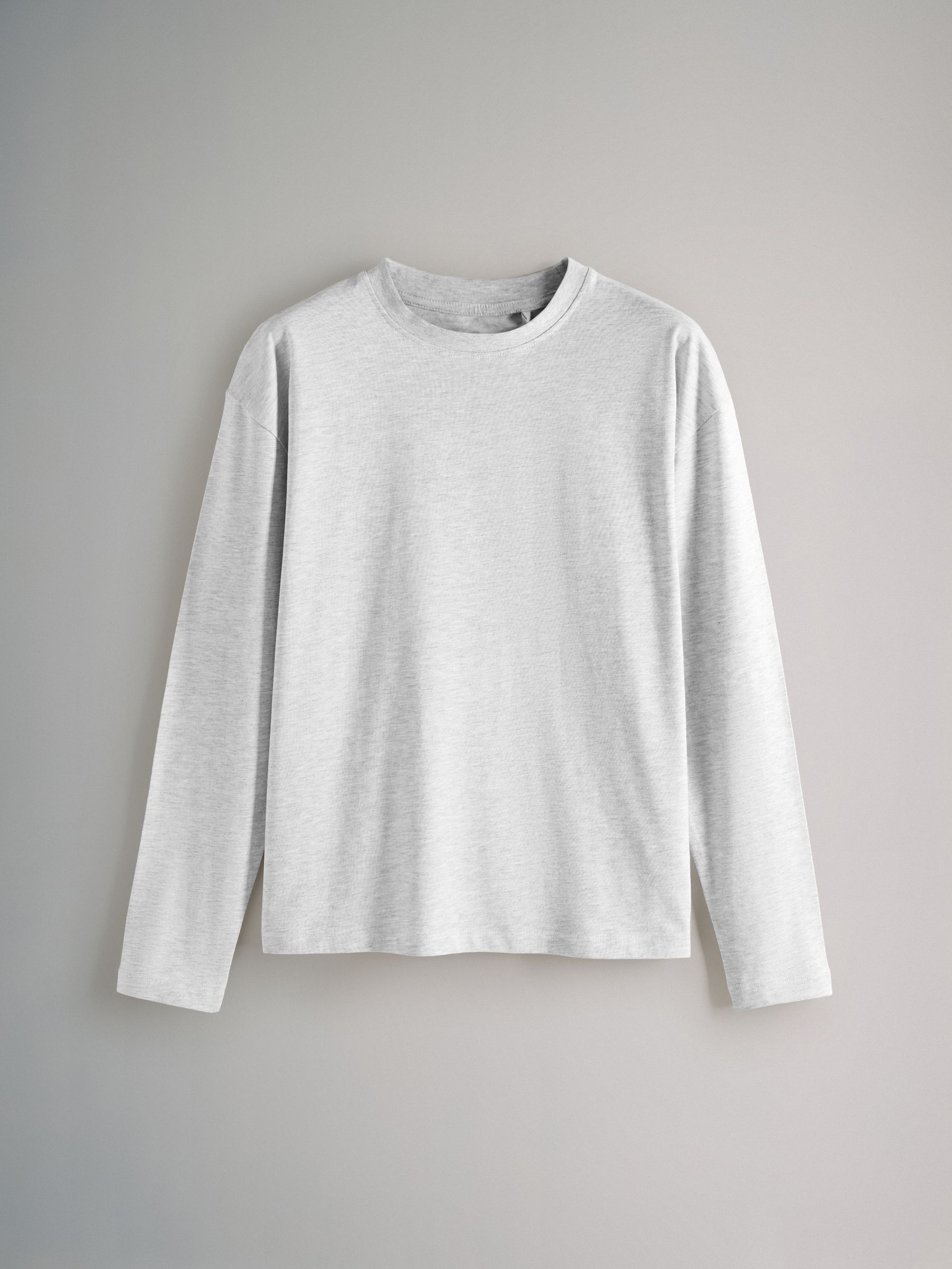 Black/Grey/White/Black & White Stripe - 4 Pack Relaxed Long Sleeve T-Shirts - Image 11 of 13