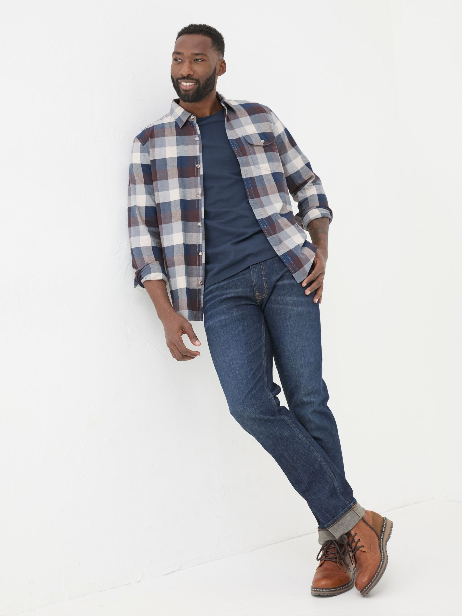 Blue Long Sleeve Buffalo Check Shirt - Image 3 of 7