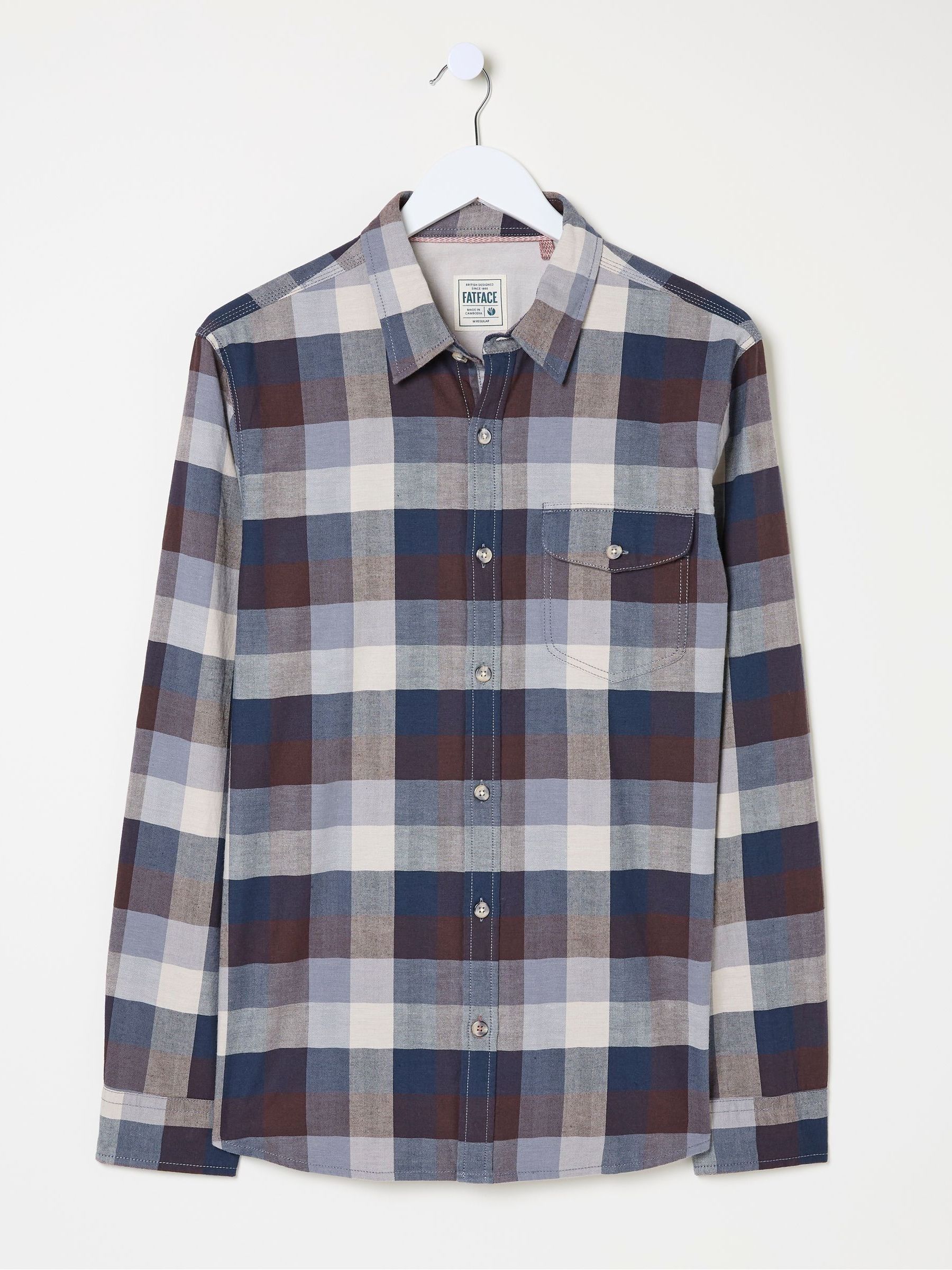 Blue Long Sleeve Buffalo Check Shirt - Image 7 of 7