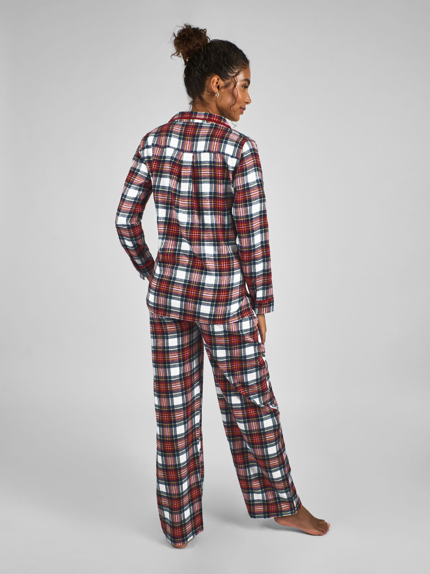 Cream Maternity Check Woven Pyjama Set - Image 2 of 5