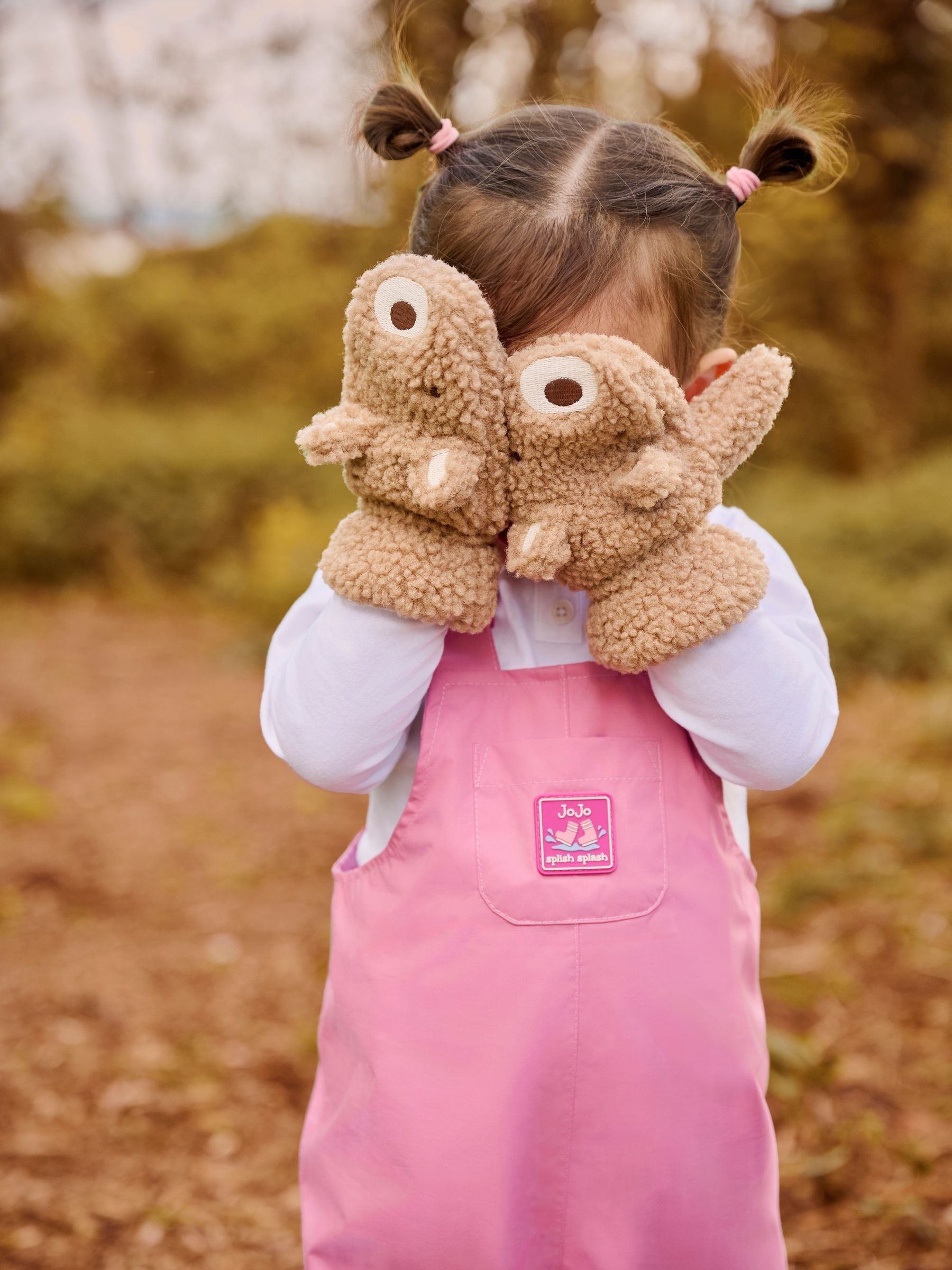 Bright Pink Pack-Away Waterproof Dungarees - Image 3 of 6