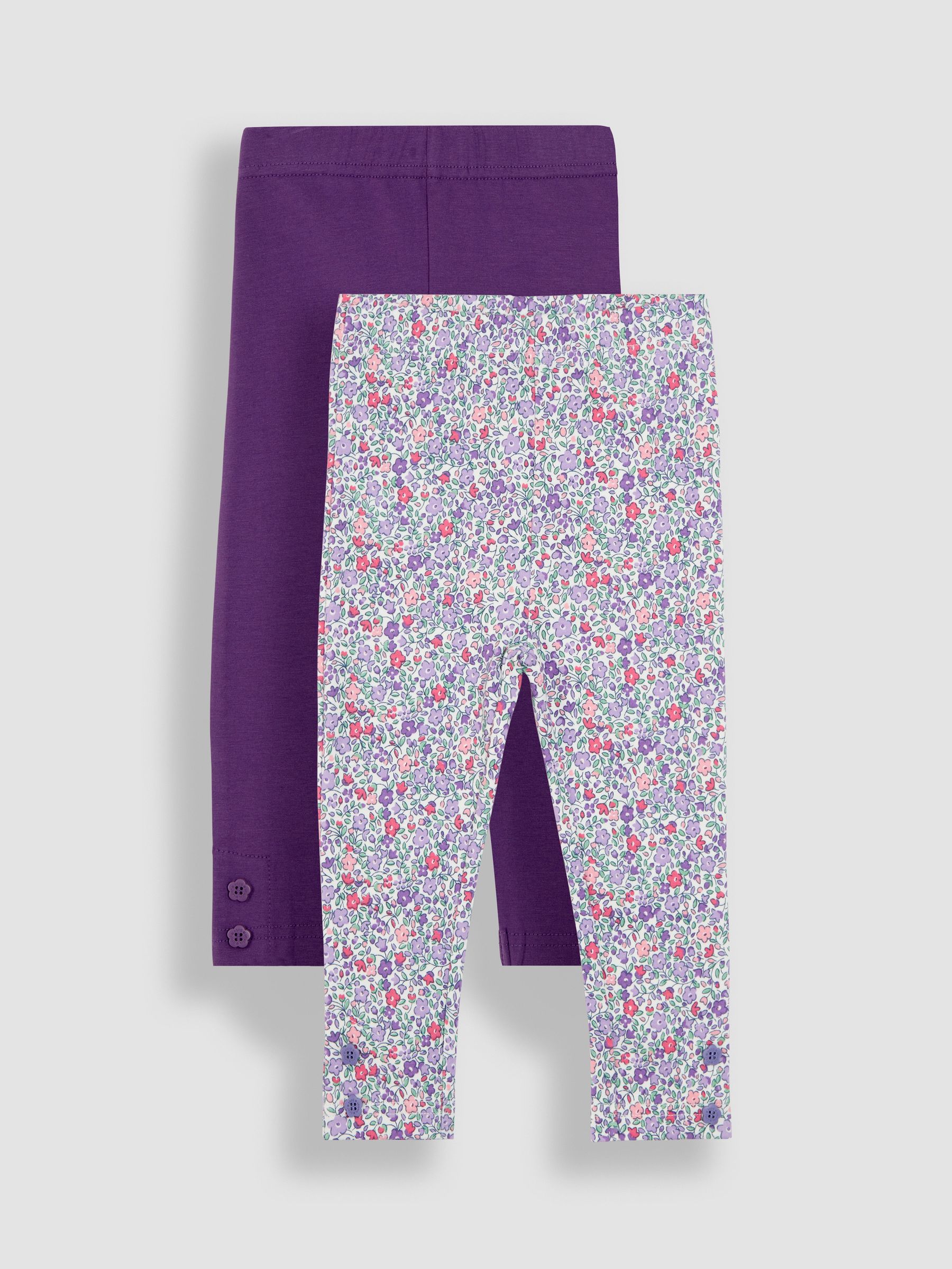 Lilac Purple Ditsy Floral 2-Pack Leggings - Image 1 of 7