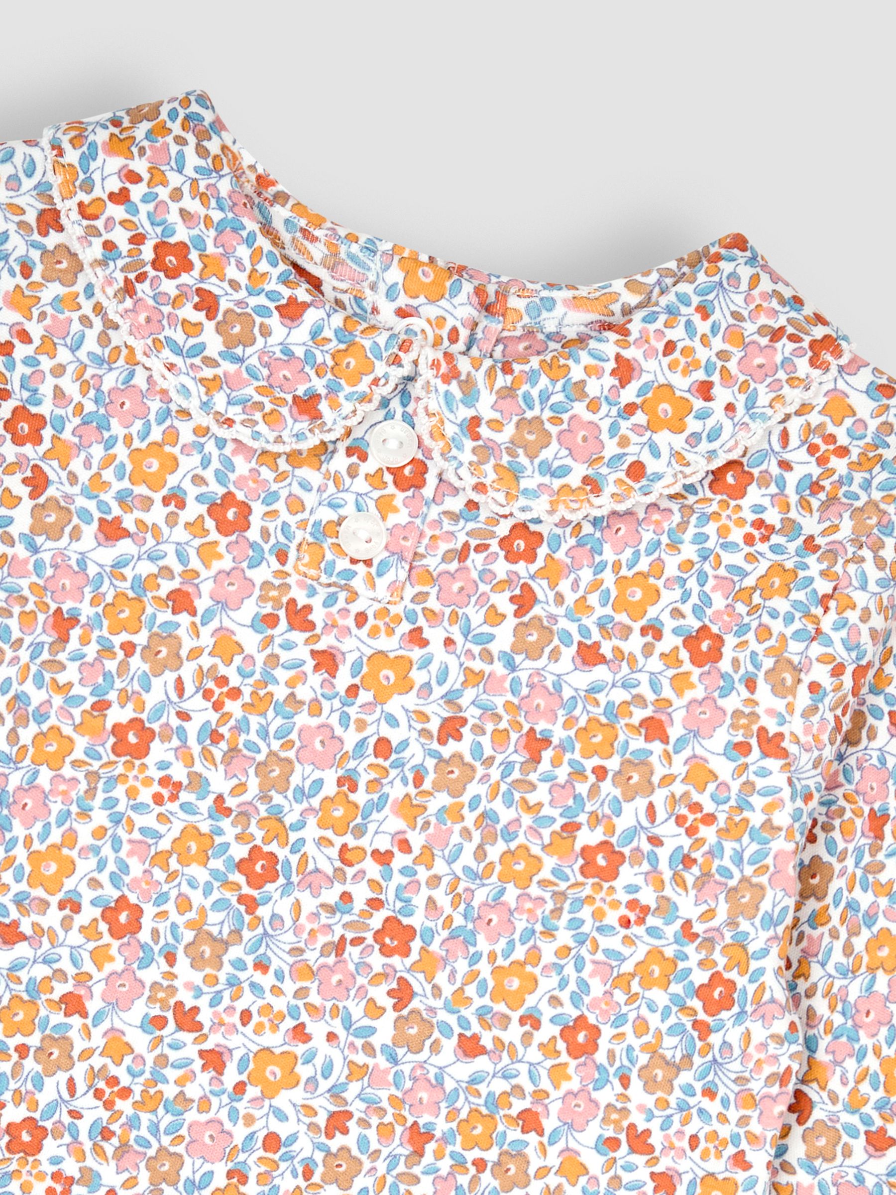 Mustard Ditsy Floral Peter Pan Top - Image 3 of 3