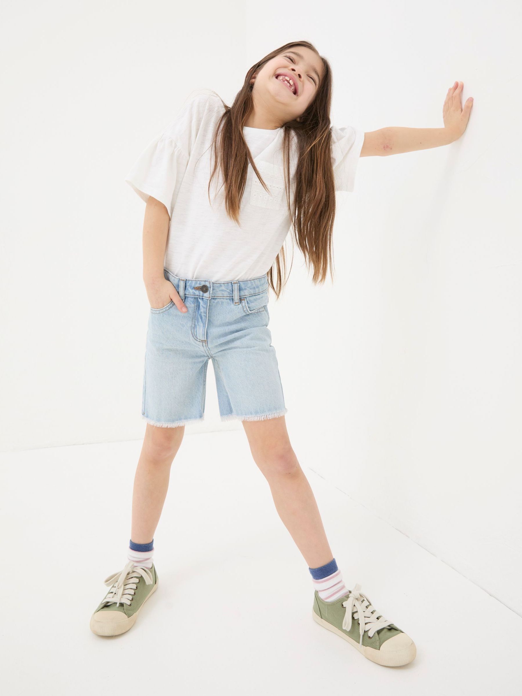 Blue Denim Bermuda Shorts - Image 2 of 5