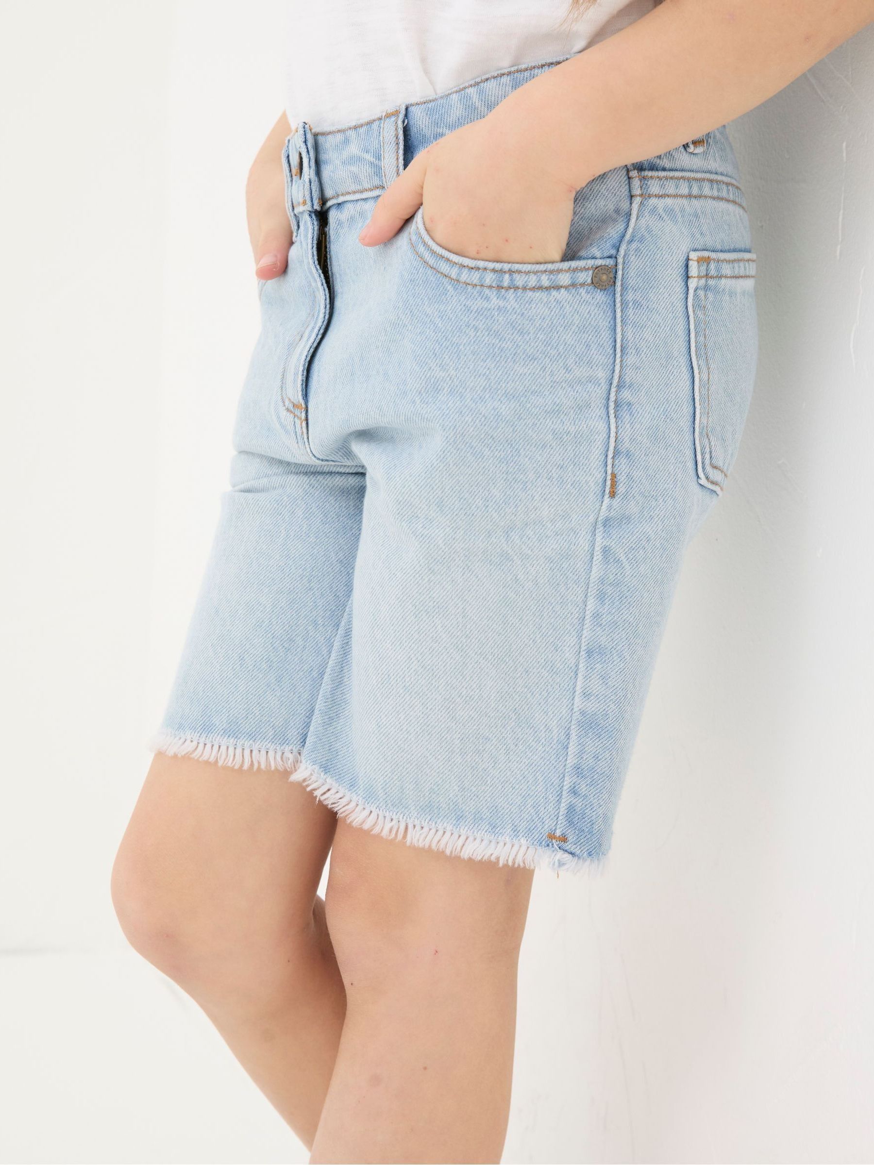 Blue Denim Bermuda Shorts - Image 4 of 5