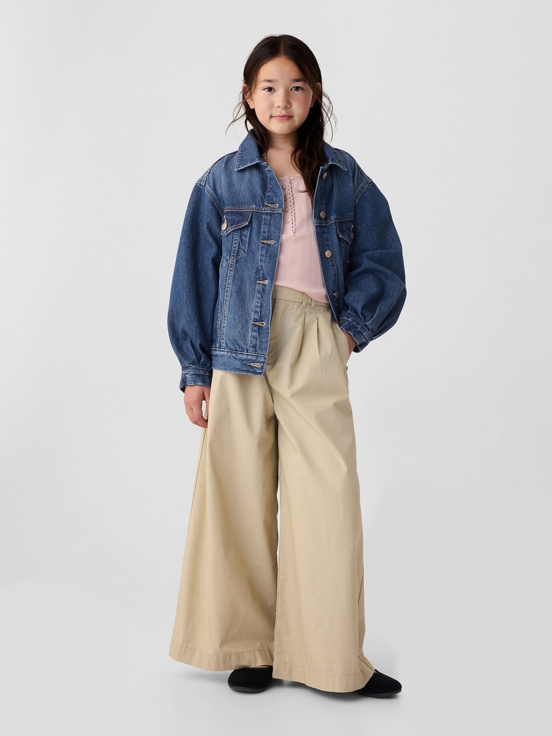 Blue DÔEN Oversized Icon Denim Jacket (Kids) - Image 3 of 5