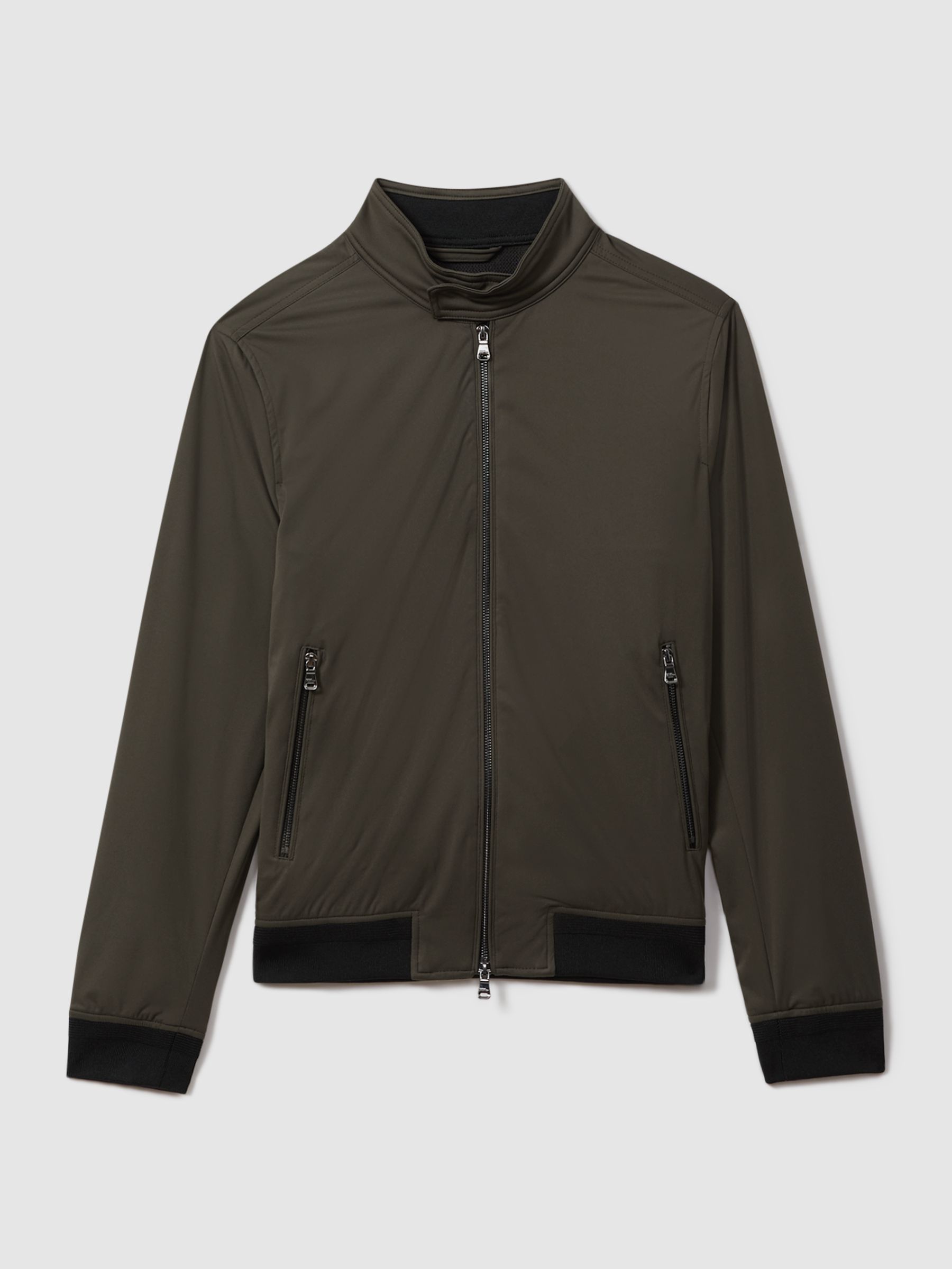 Oscar Jacobson Water Resistant Softshell Jacket in Grey - Image 1 of 1