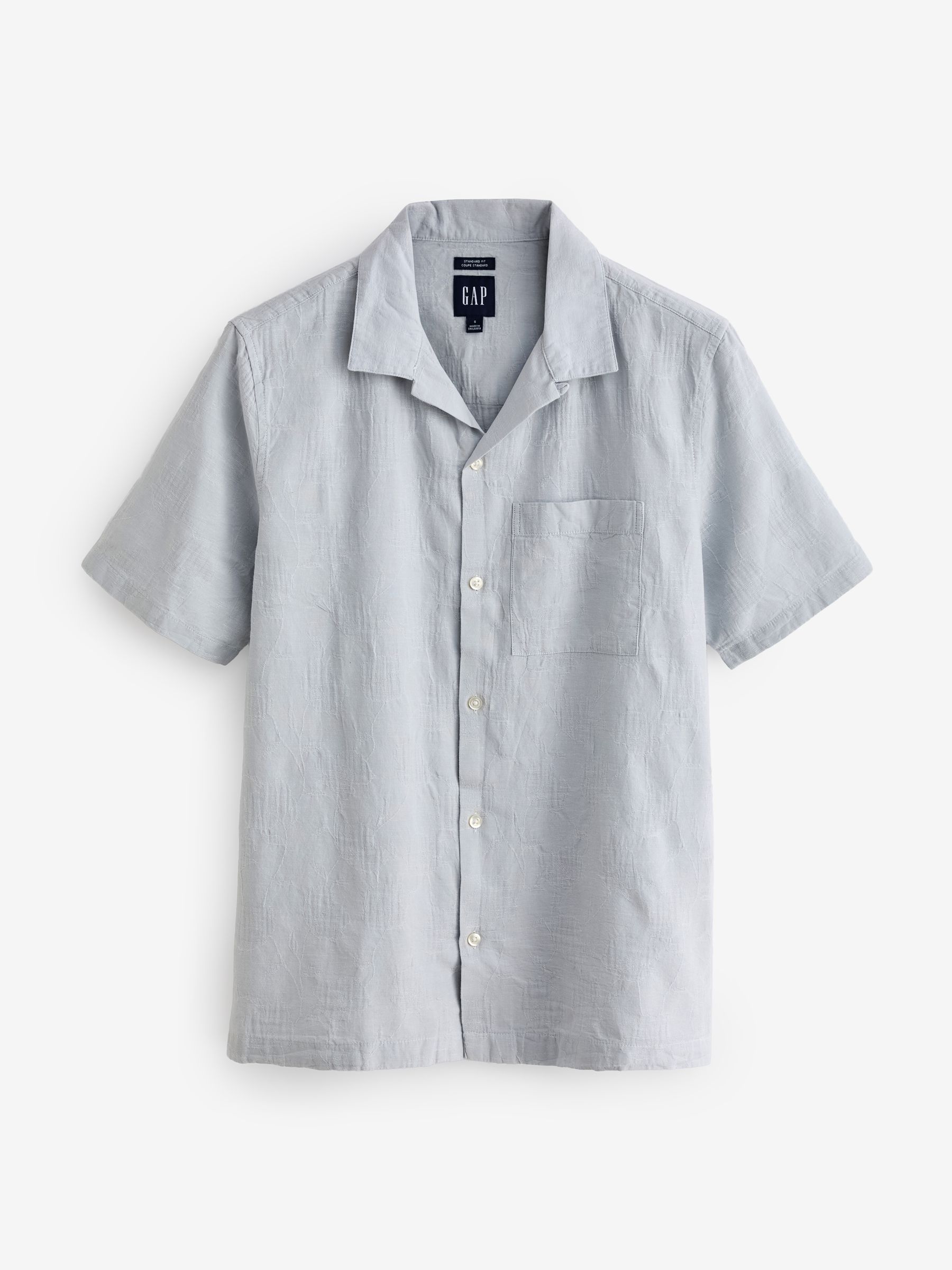 Grey Jacquard Resort Shirt - Image 1 of 6
