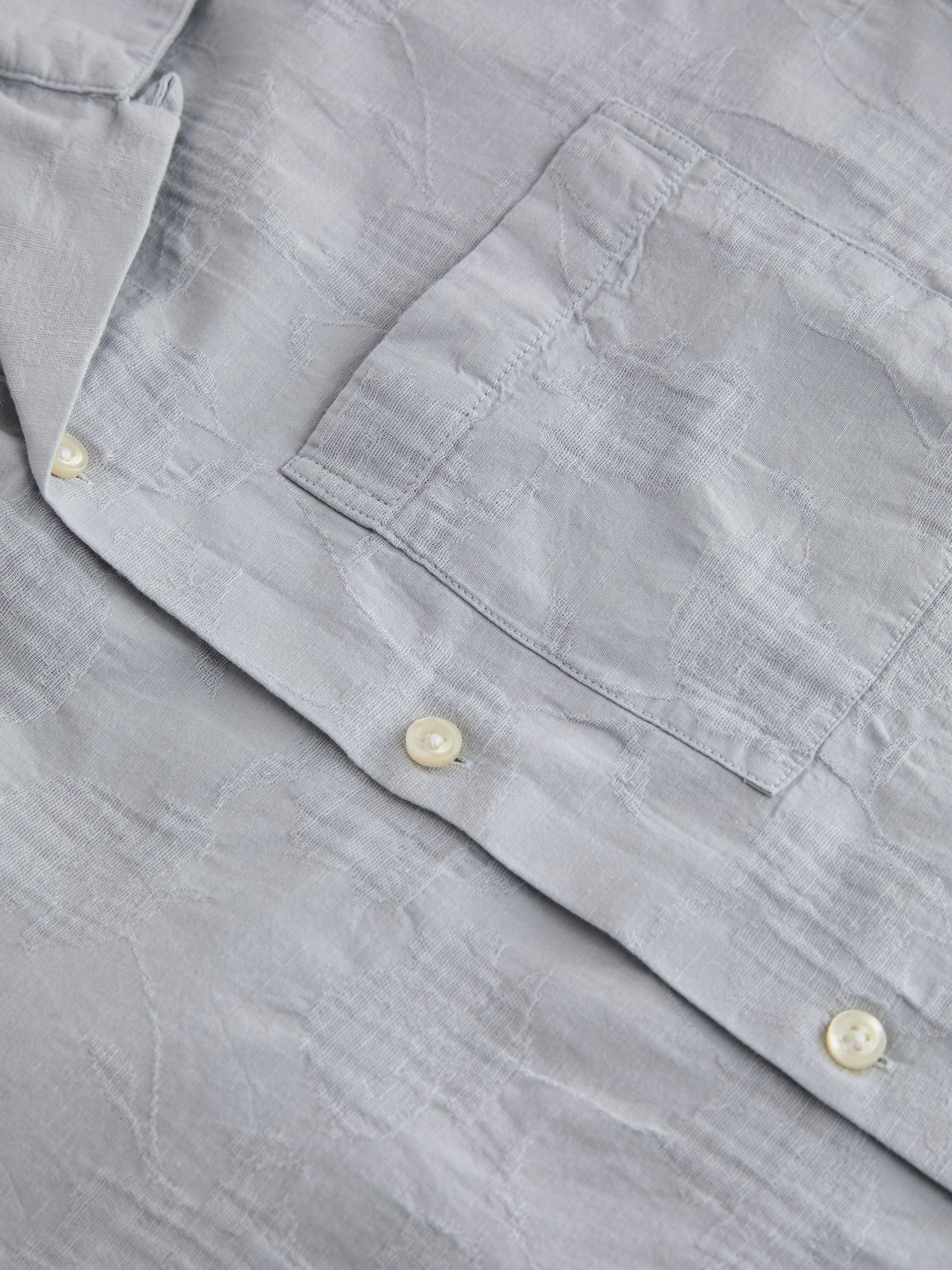 Grey Jacquard Resort Shirt - Image 6 of 6