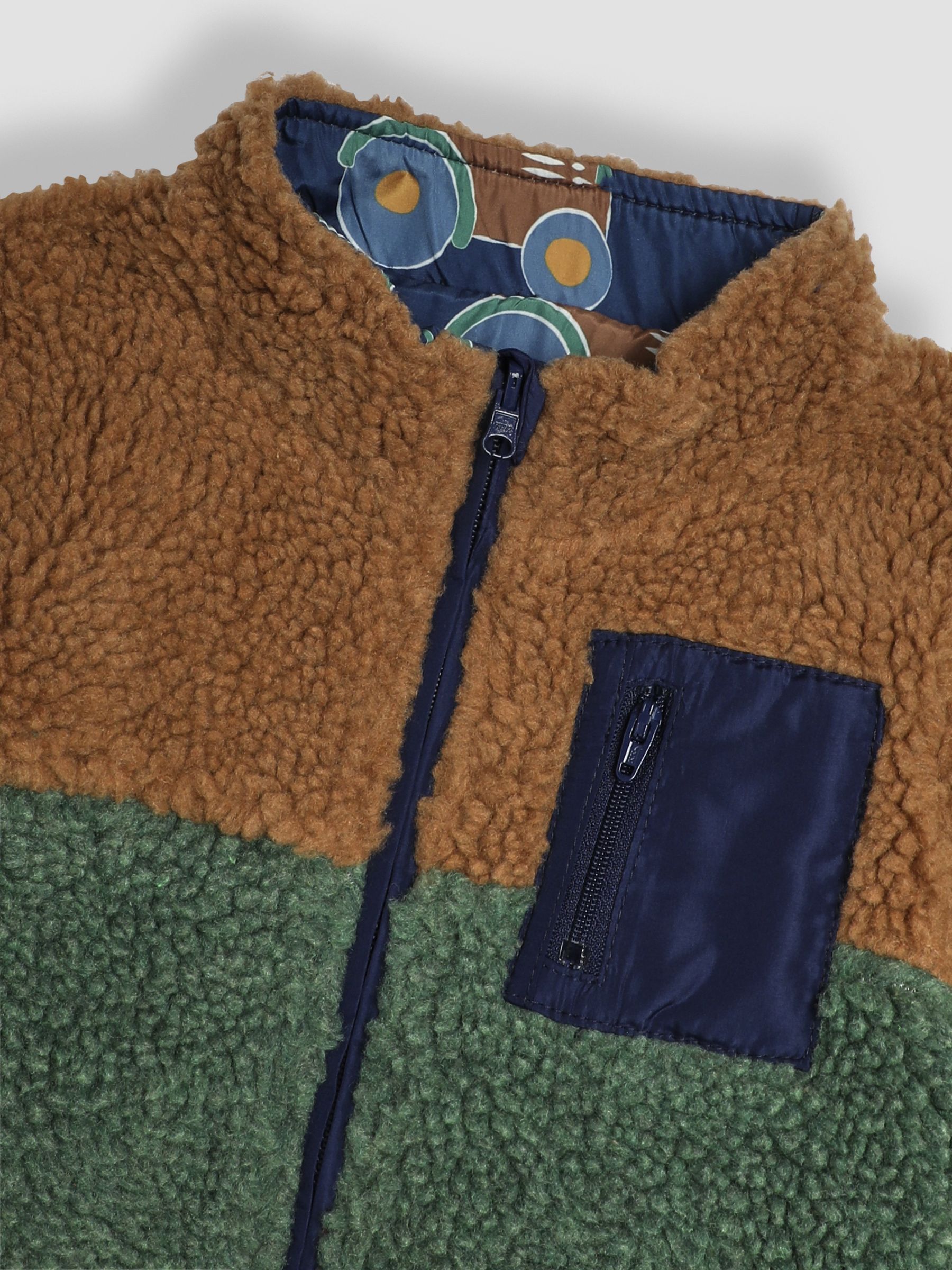 Khaki Appliqué Reversible Teddy Fleece - Image 6 of 7