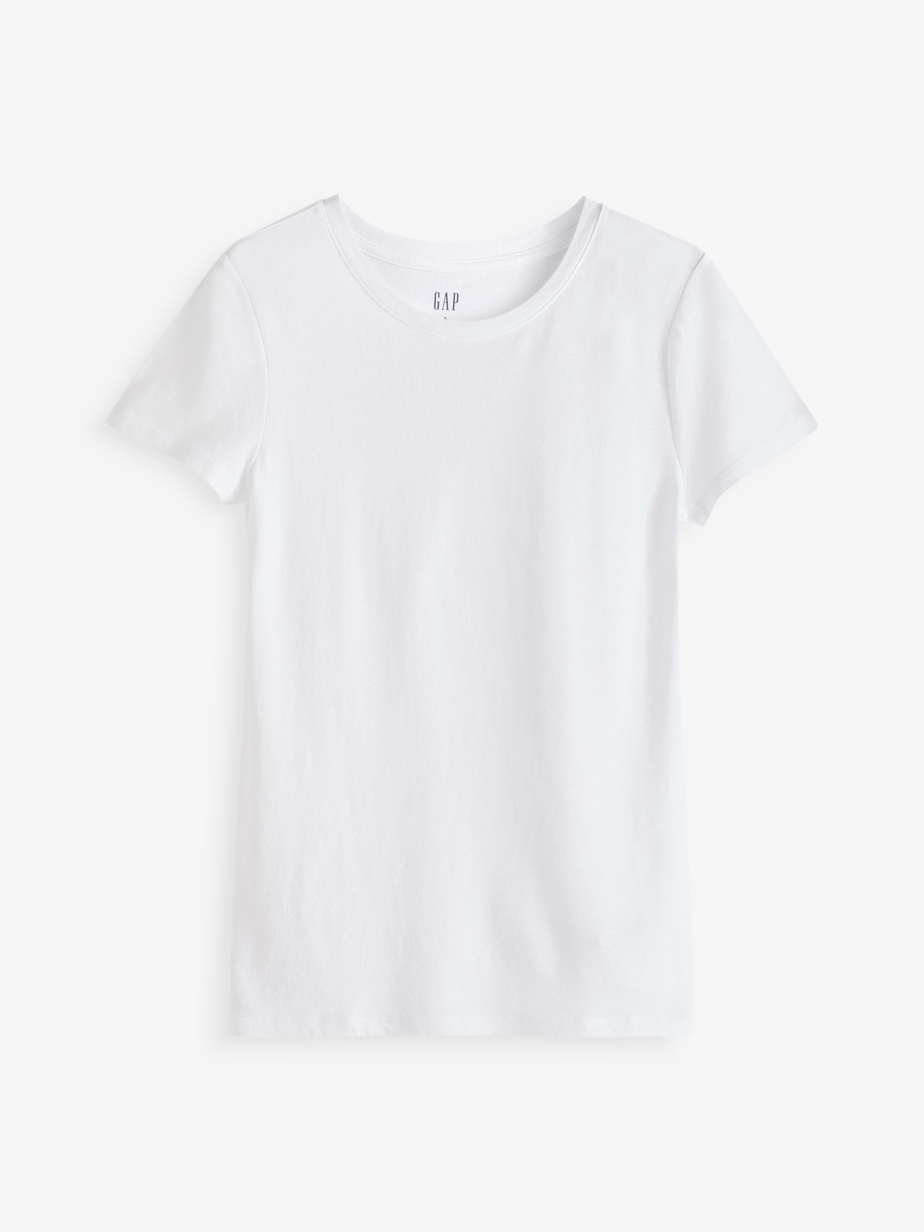 White Crew Neck Favourite Cotton-Modal Short Sleeve T-Shirt - Image 3 of 5