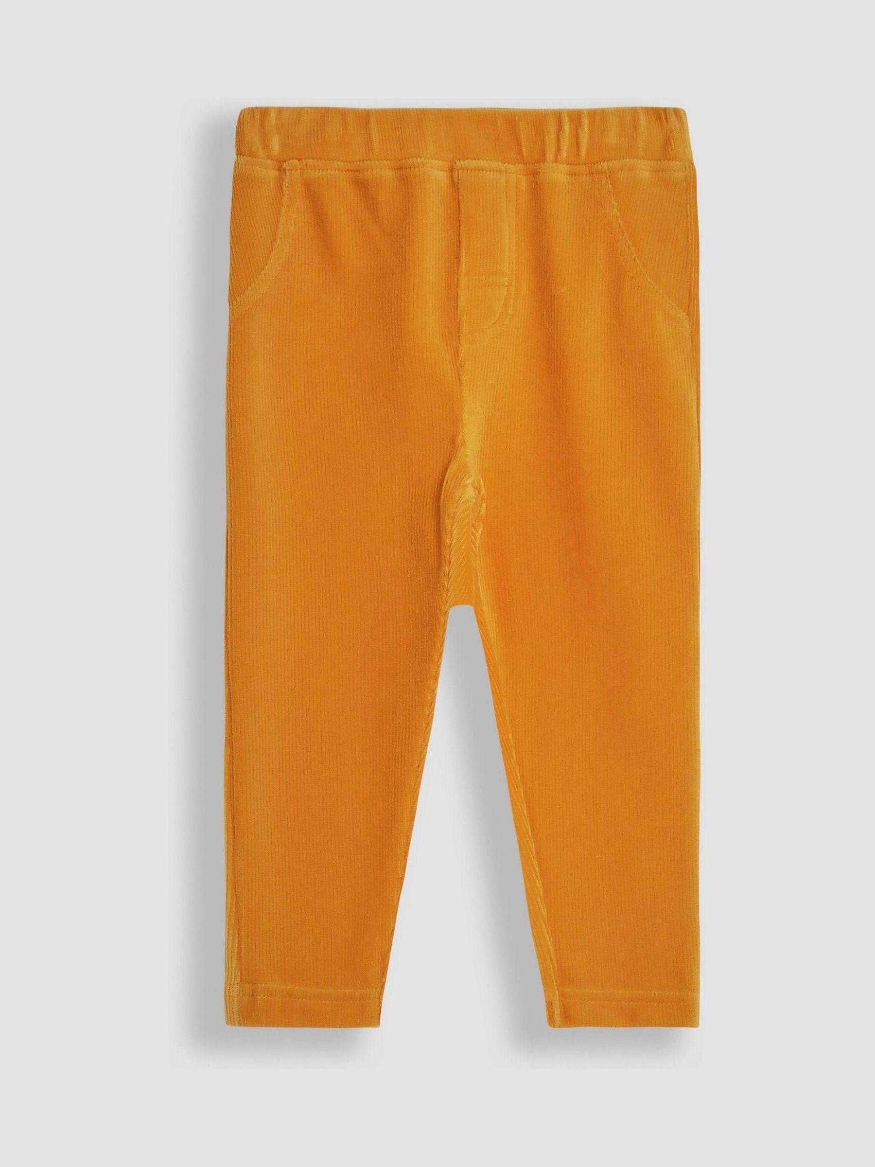 Rust Autumn Floral Sweatshirt & Cord Jeggings Set - Image 4 of 4