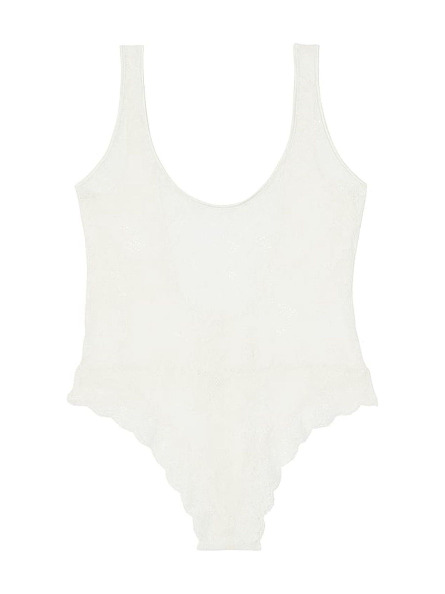 Coconut White Lace Scoop Bodysuit - Image 3 of 3