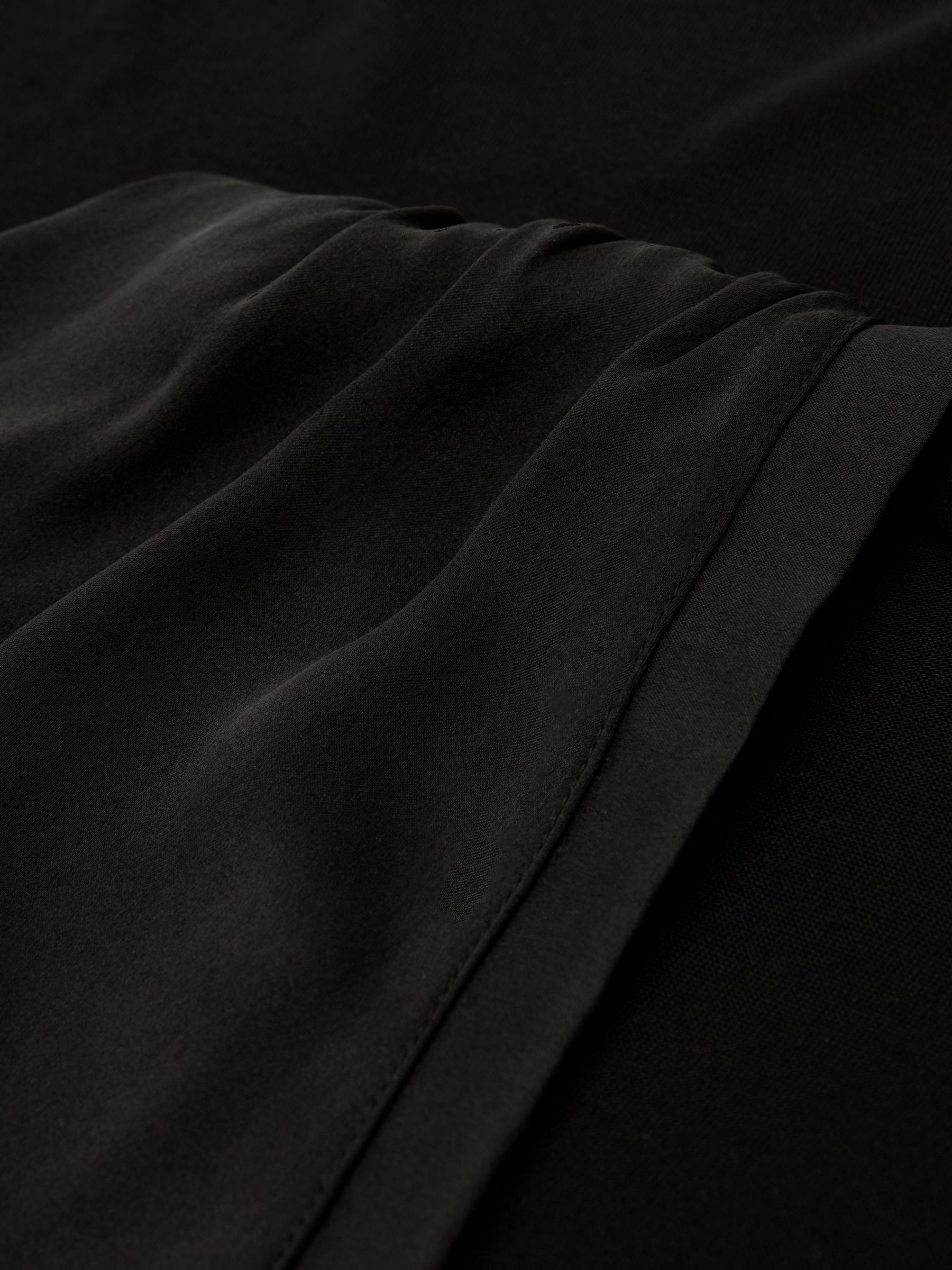 Silk-Front V-Neck Sleeveless Top in Black - Image 6 of 6