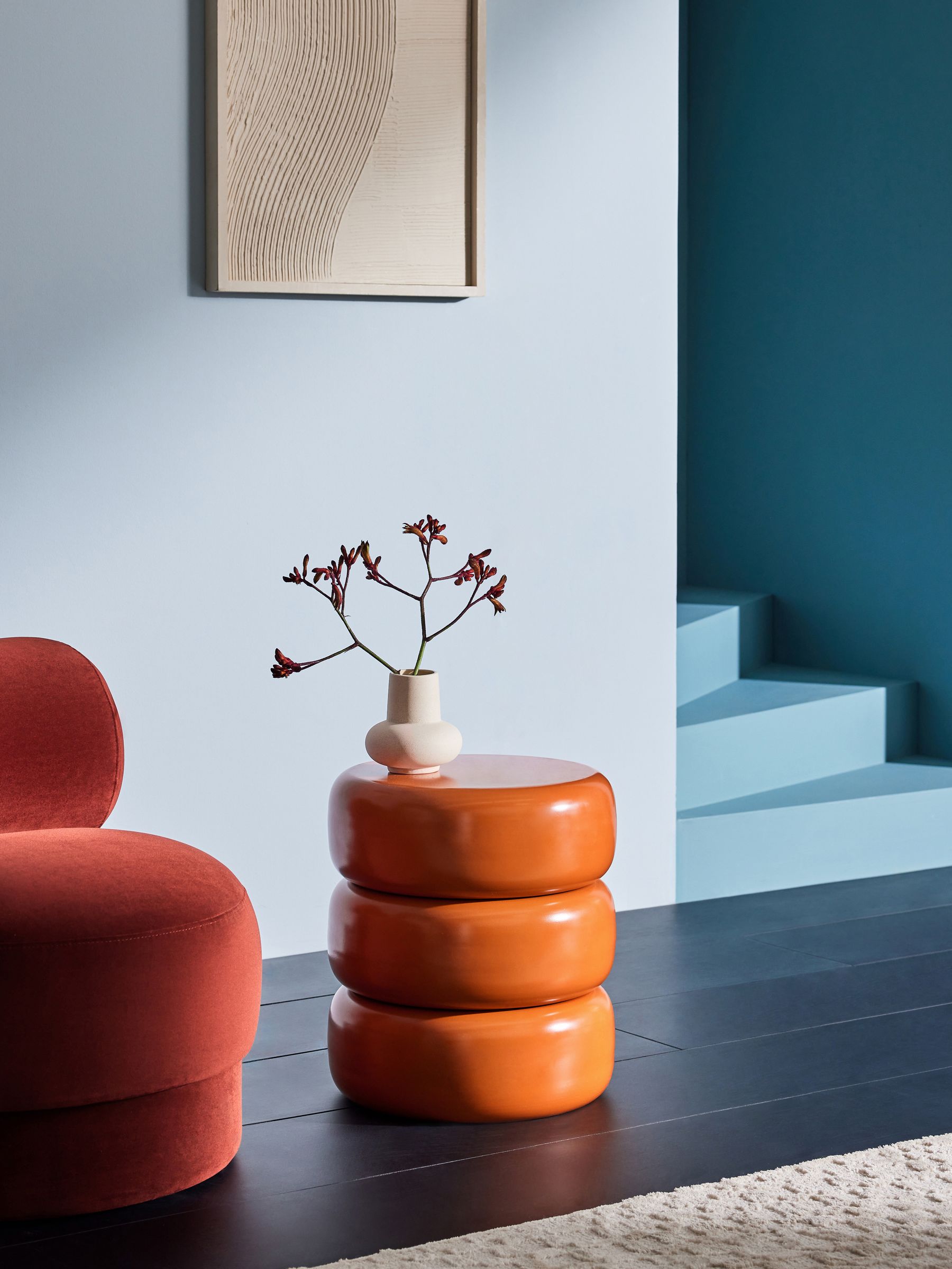Coen Side Table in Orange - Image 1 of 5