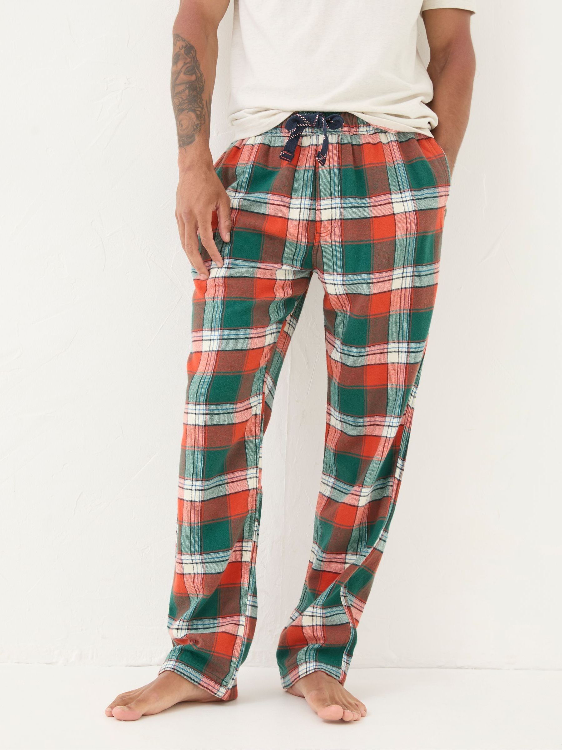 Helmsley Orange Check Pyjama Bottoms - Image 1 of 7