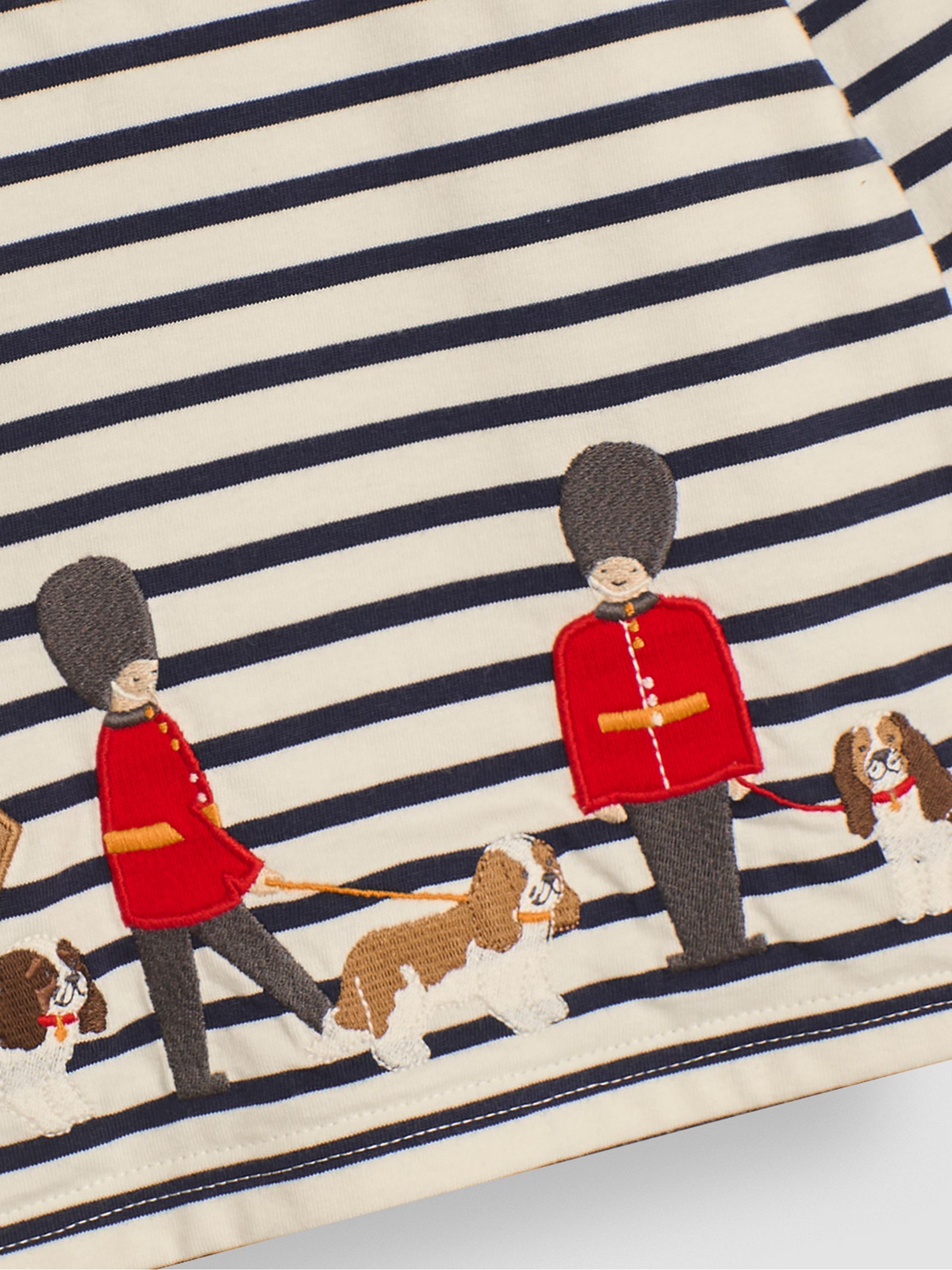 Ecru Navy Stripe London Guards Appliqué Border Top - Image 3 of 3