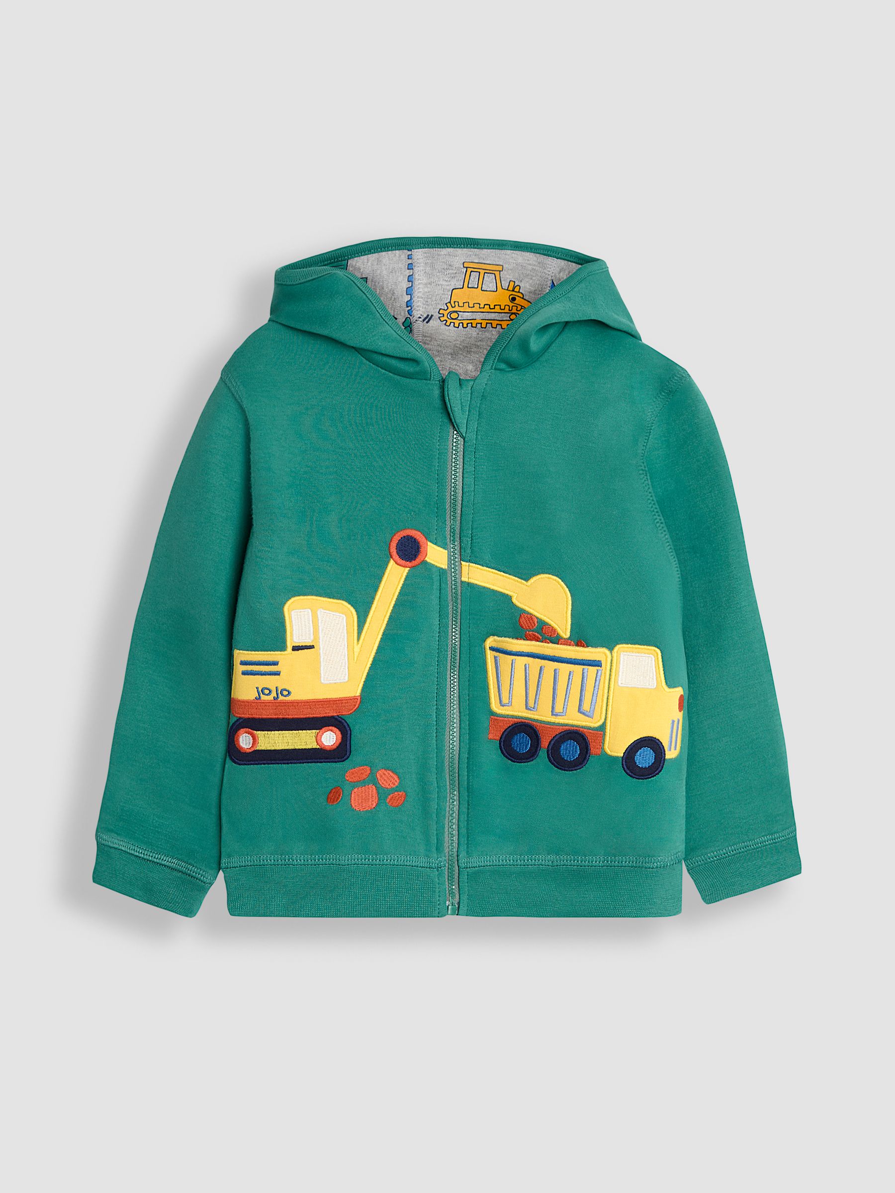 Green Construction Applique Reversible Hoodie - Image 2 of 8