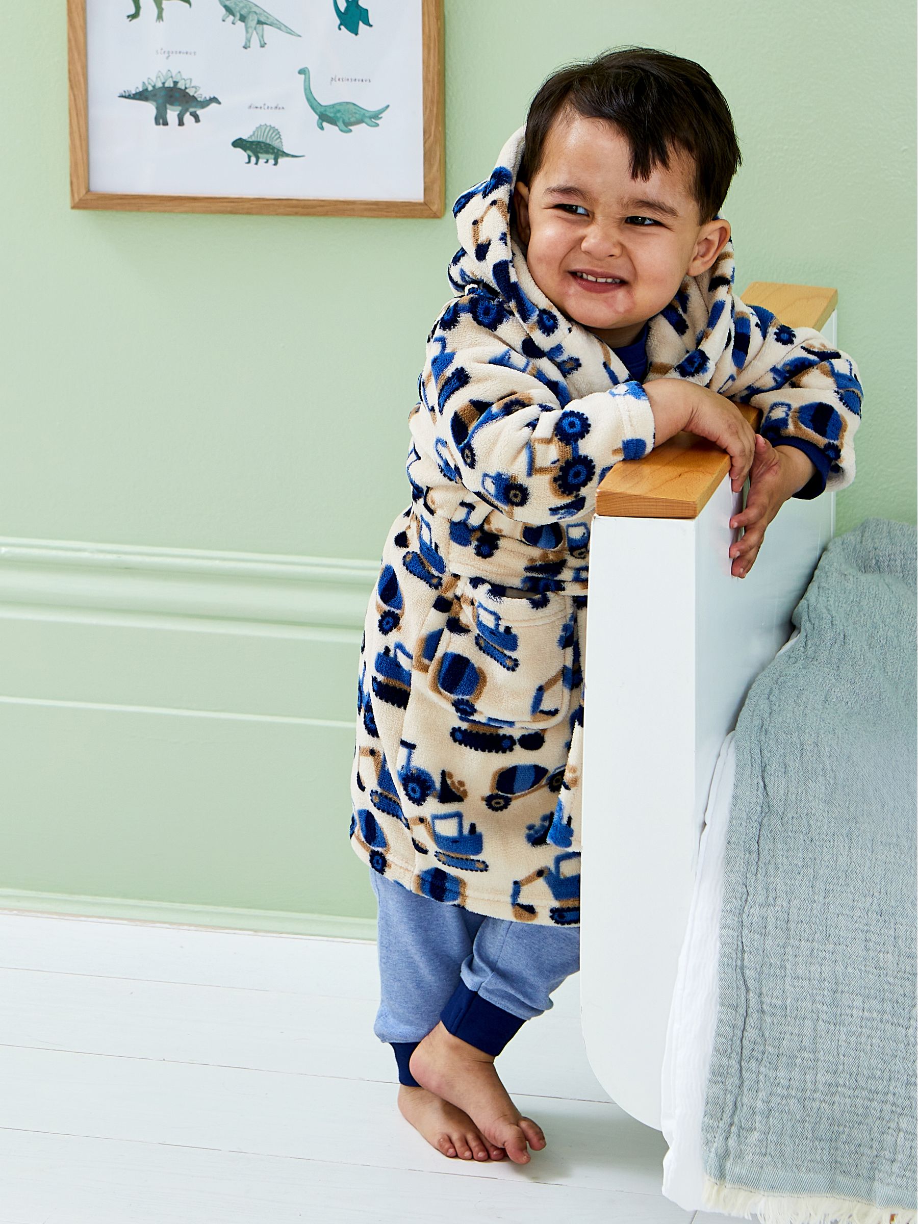 Stone Tractor Printed Dressing Gown - Image 5 of 5