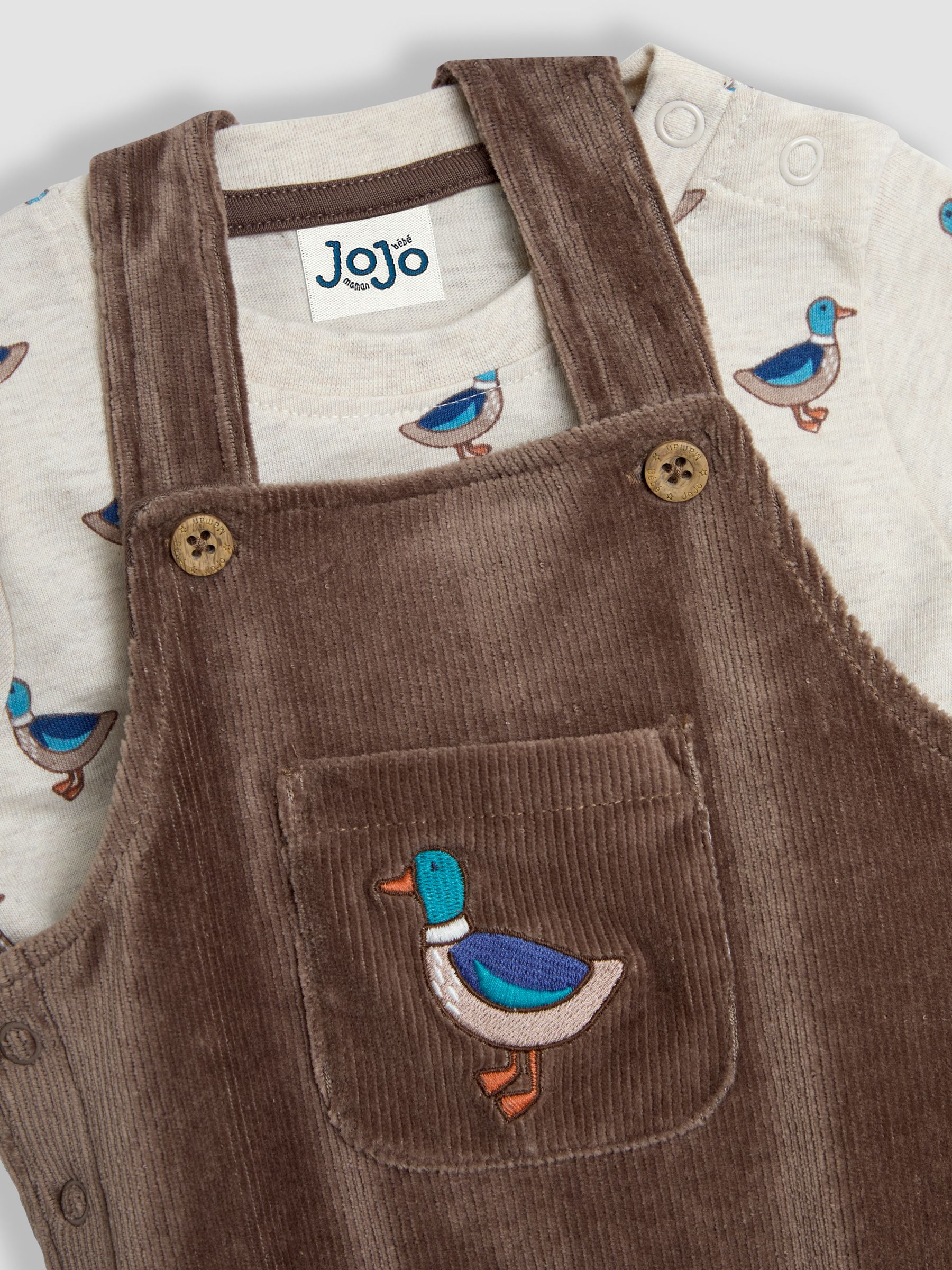 Fawn Duck Applique Dungarees And Top Set - Image 6 of 6
