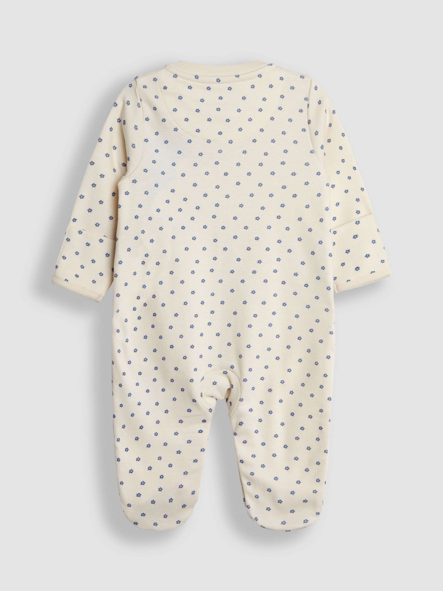 Cream Cotton Woodland Friends Appliqué Sleepsuit - Image 4 of 5