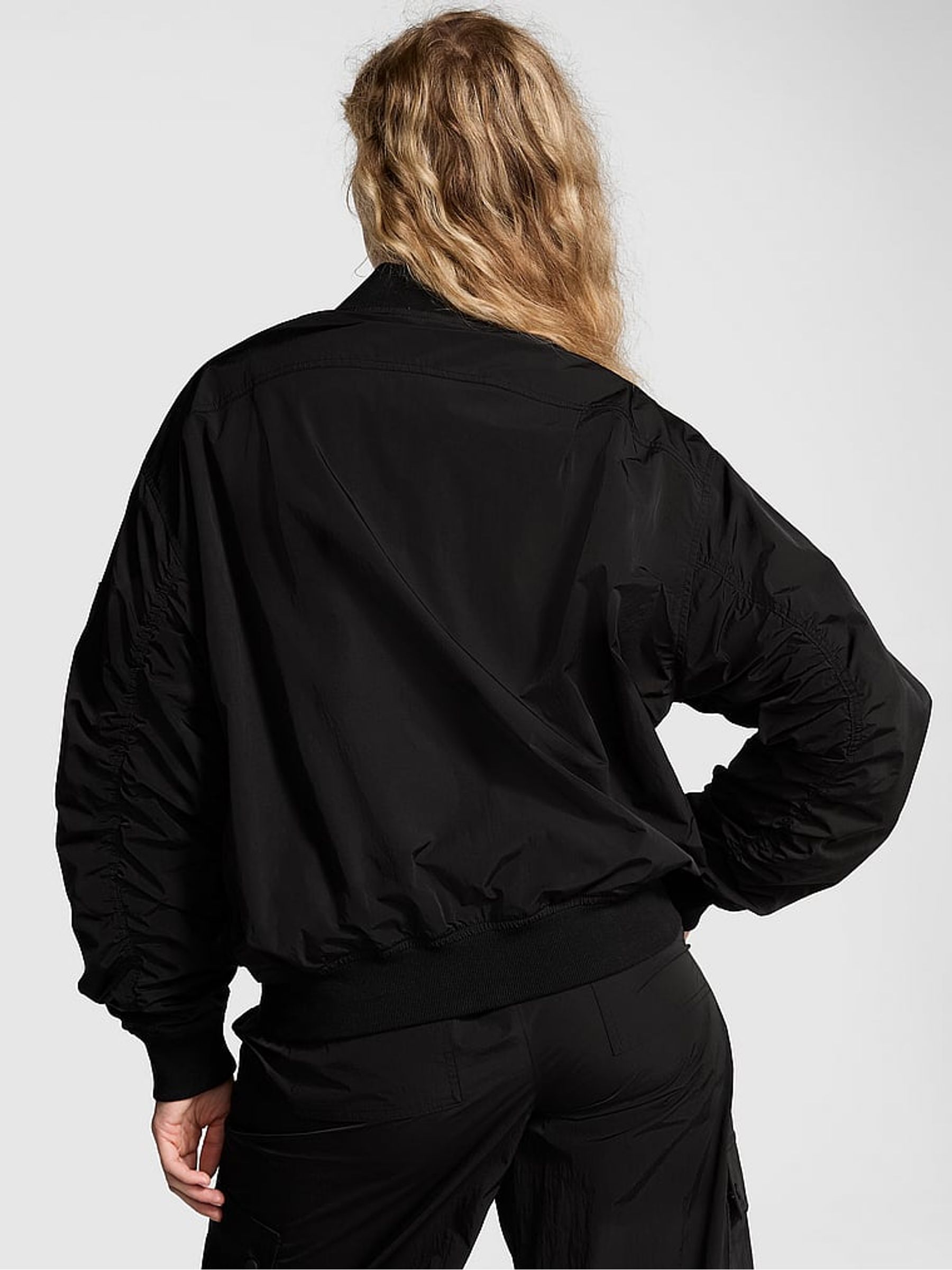 Black Parachute Cargo Bomber Jacket - Image 2 of 3