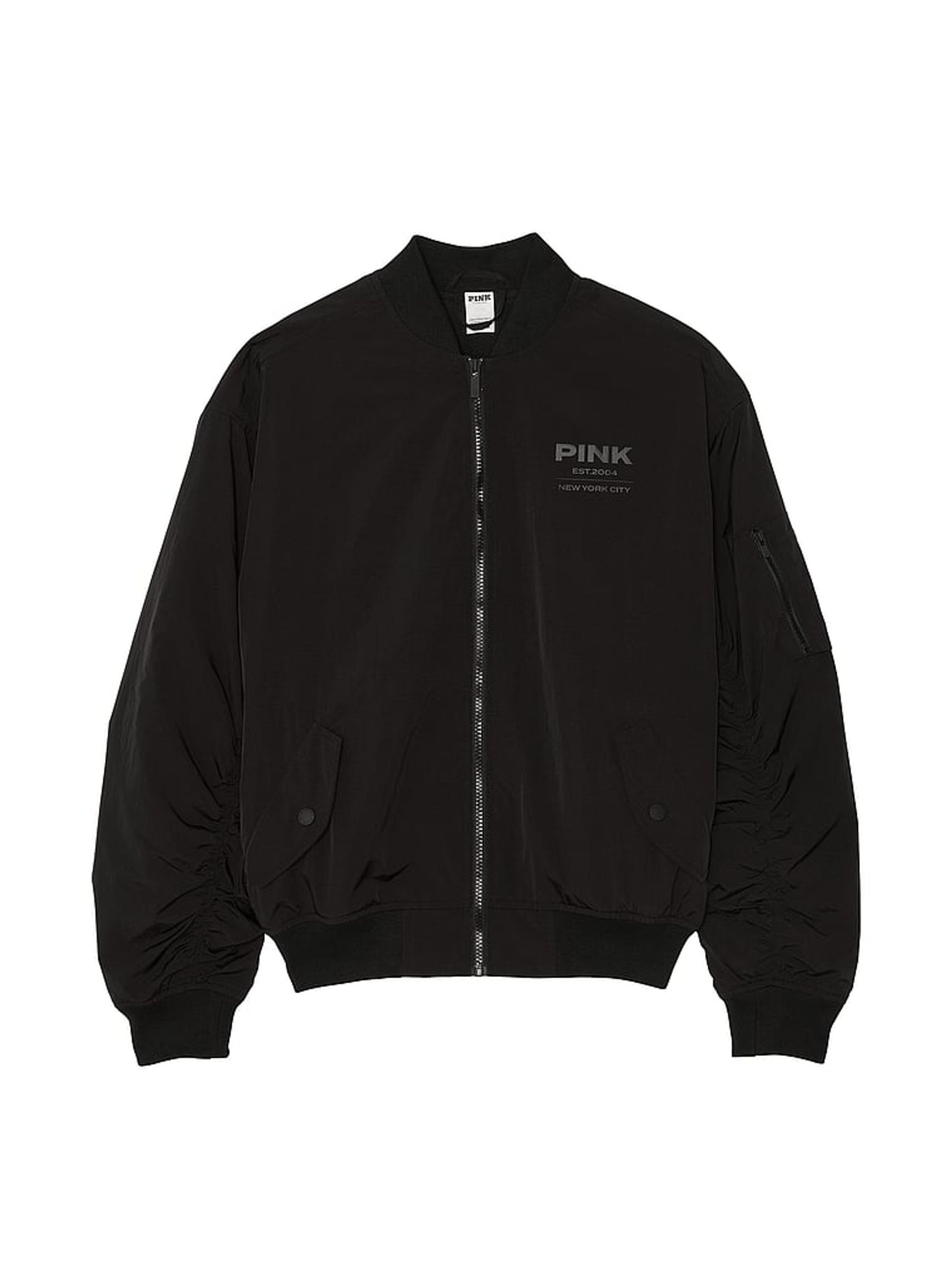 Black Parachute Cargo Bomber Jacket - Image 3 of 3