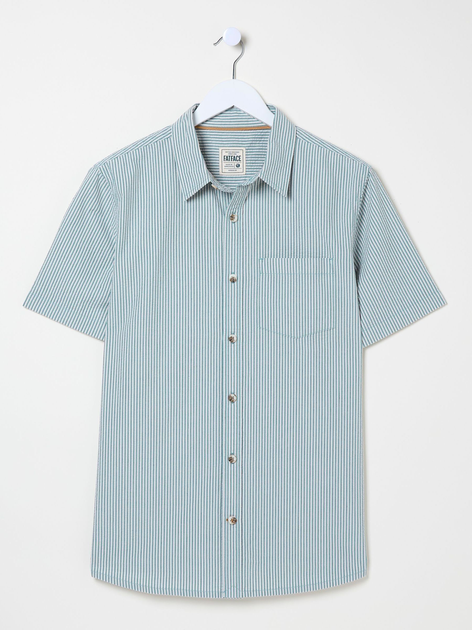 Green Short Sleeve Markham Stripe Shirt - Image 5 of 5