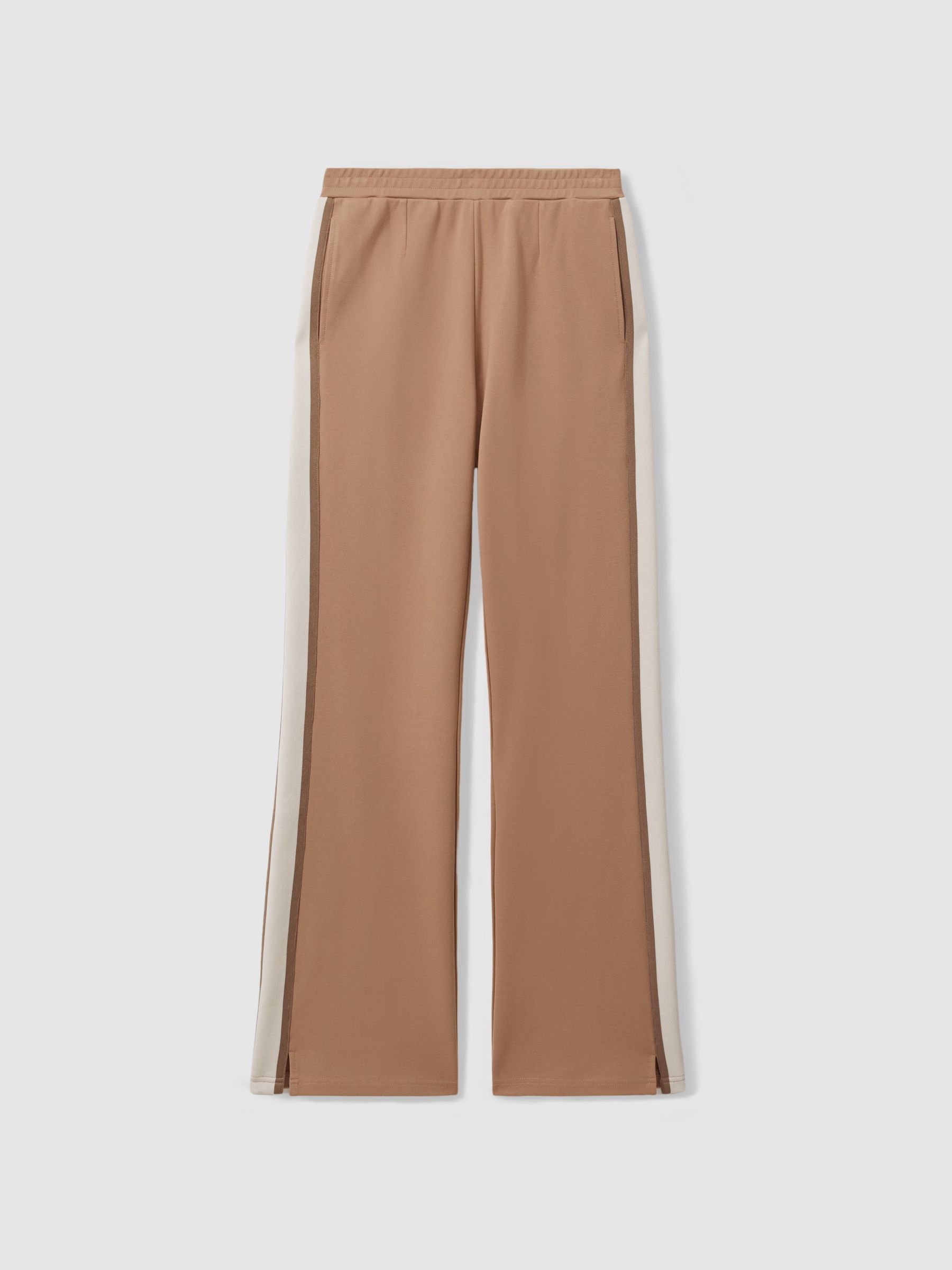 The Upside Contrast Stripe Elasticated Joggers in Clay - Image 2 of 6