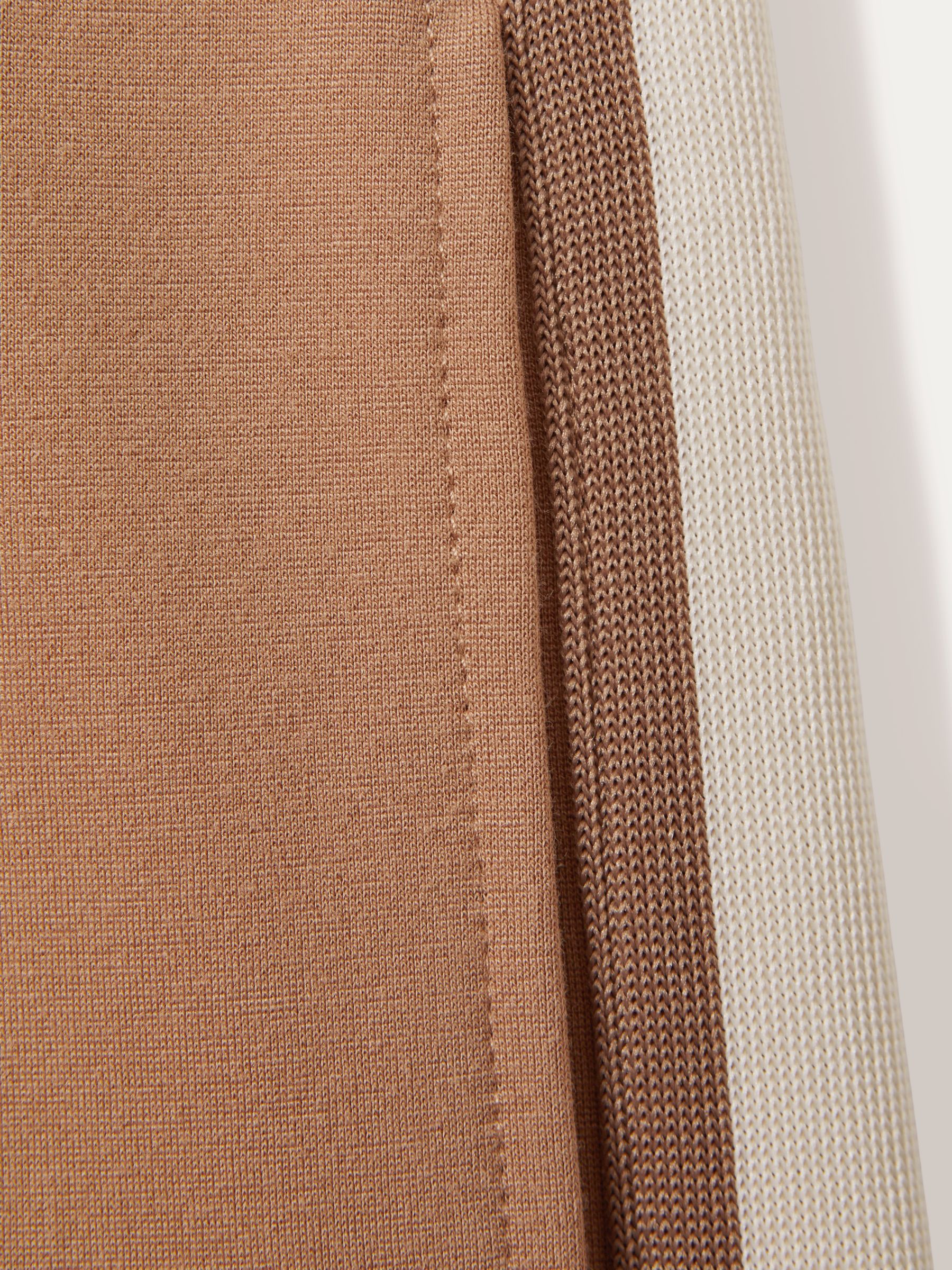 The Upside Contrast Stripe Elasticated Joggers in Clay - Image 6 of 6