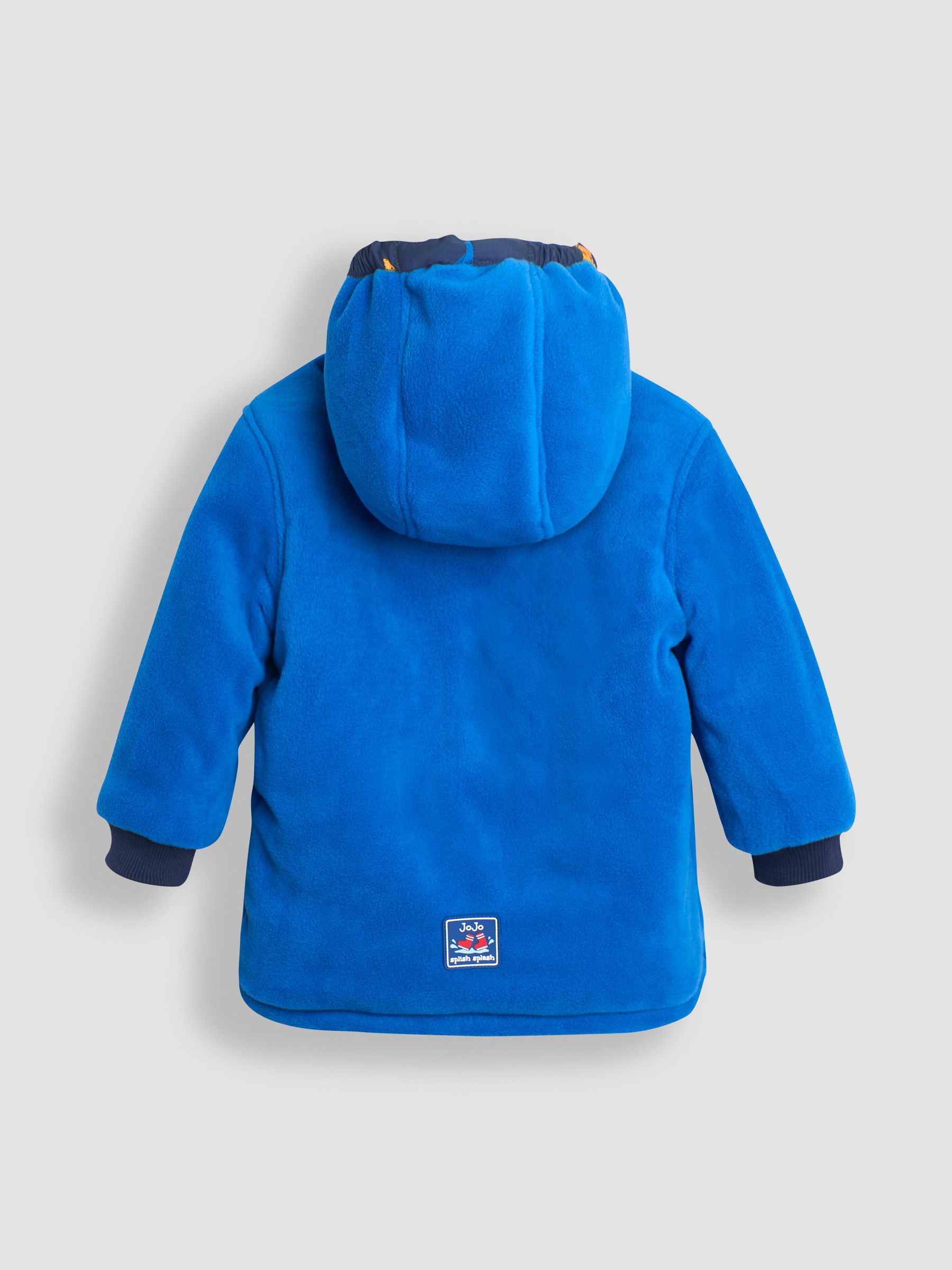 Navy Blue Dinosaur Fleece Lined Jacket - Image 5 of 7