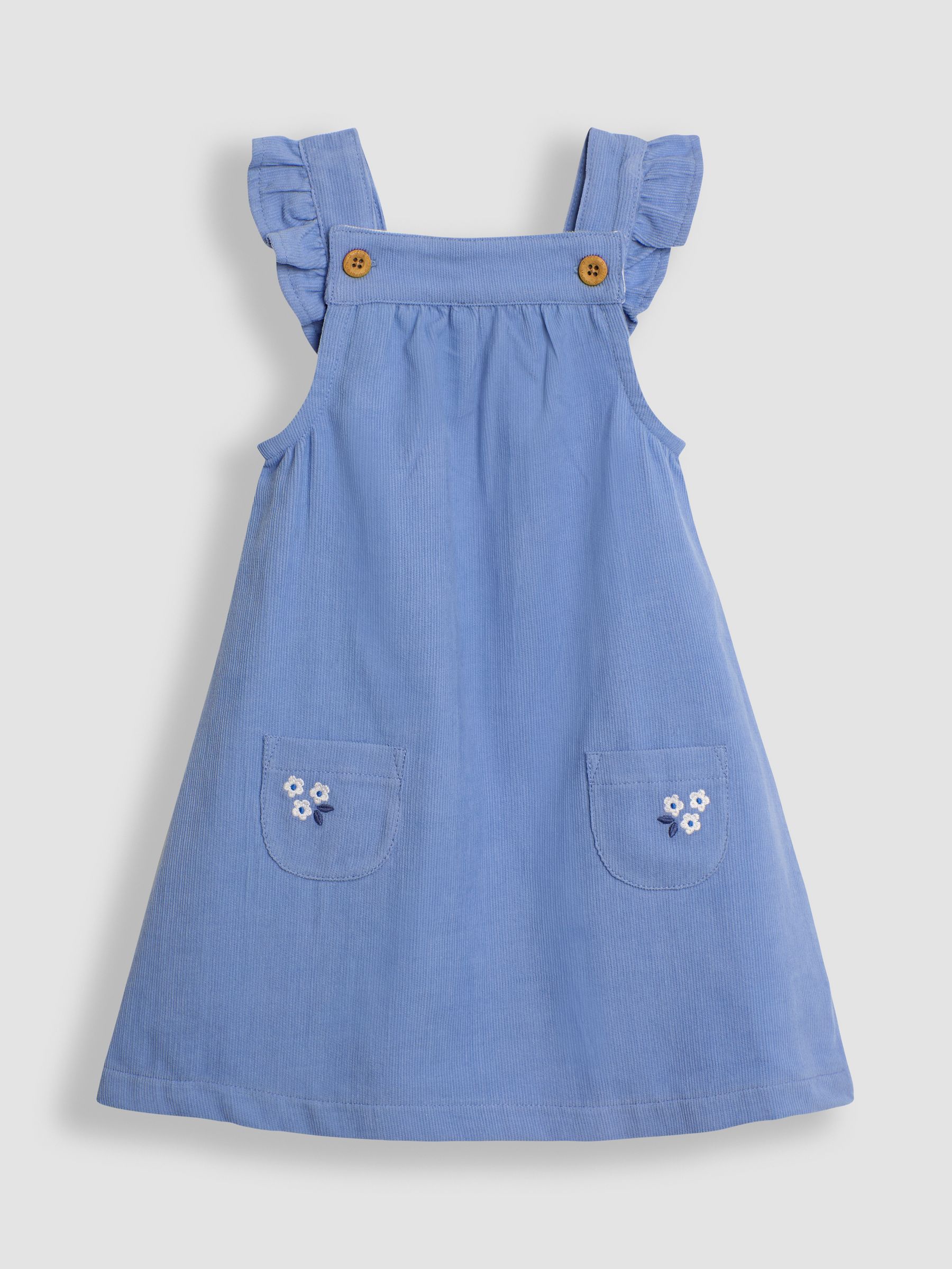 Blue Pretty Cord Pinafore Dress & Top Set - Image 2 of 6
