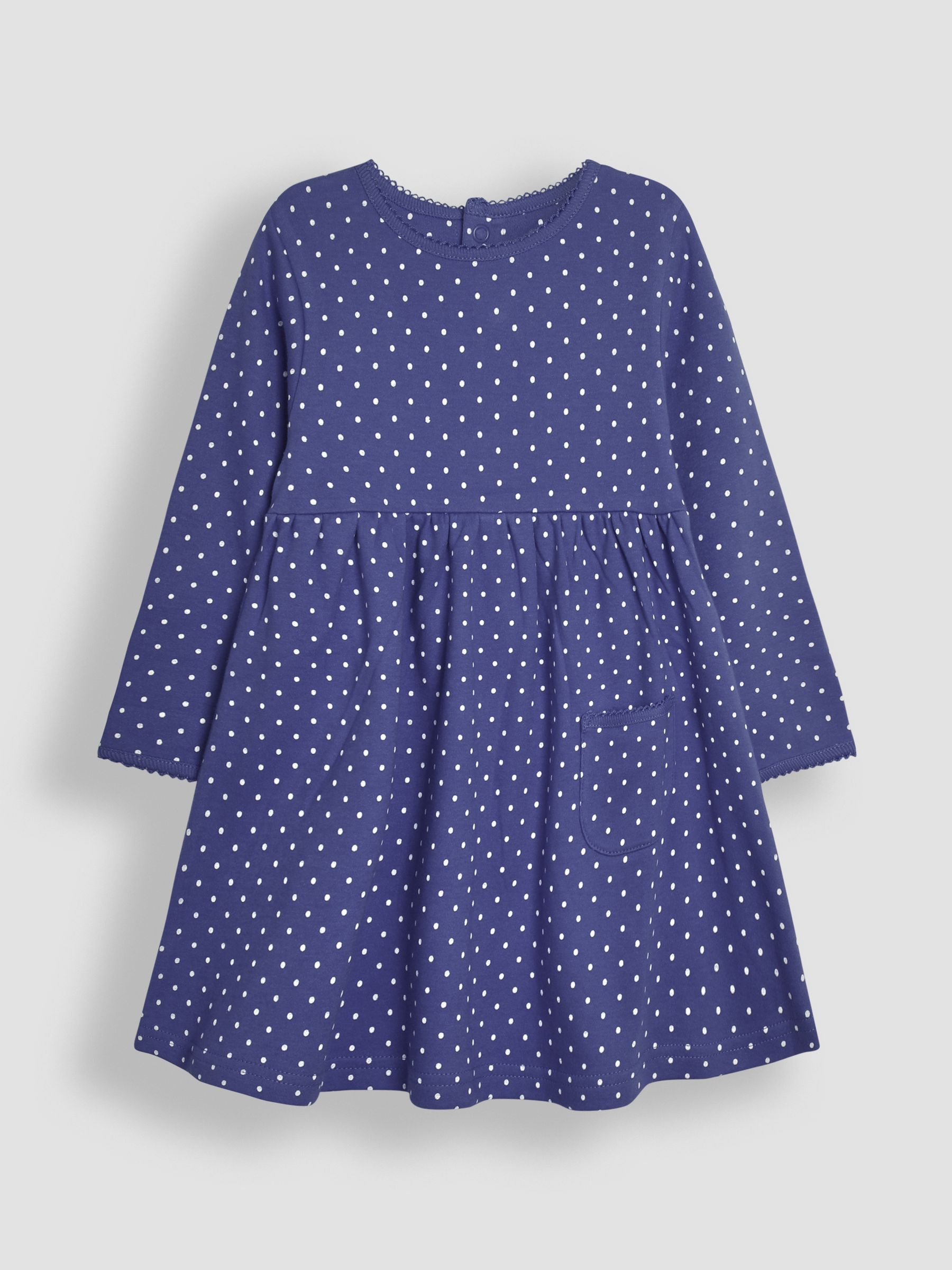Cornflower Blue Spot Dress - Image 1 of 3
