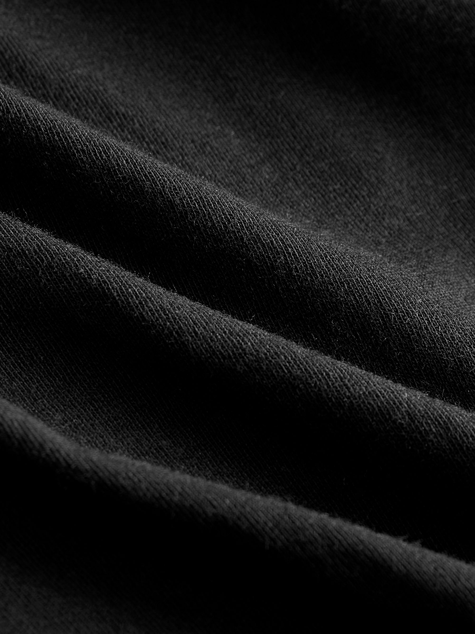 Black Crew Neck Favourite Cotton-Modal Short Sleeve T-Shirt - Image 5 of 5