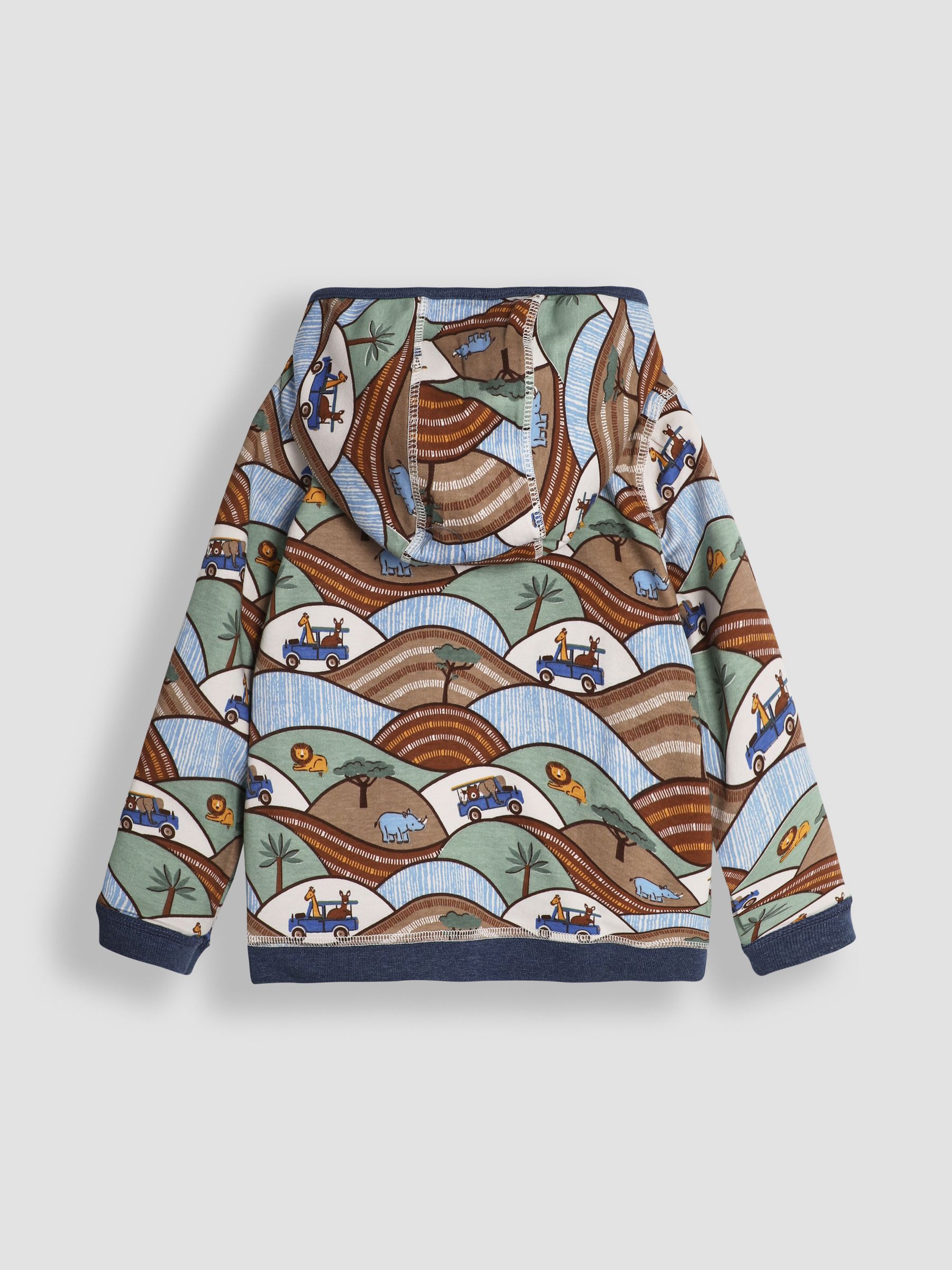 Indigo Safari Appliqué Reversible Hoodie - Image 6 of 10