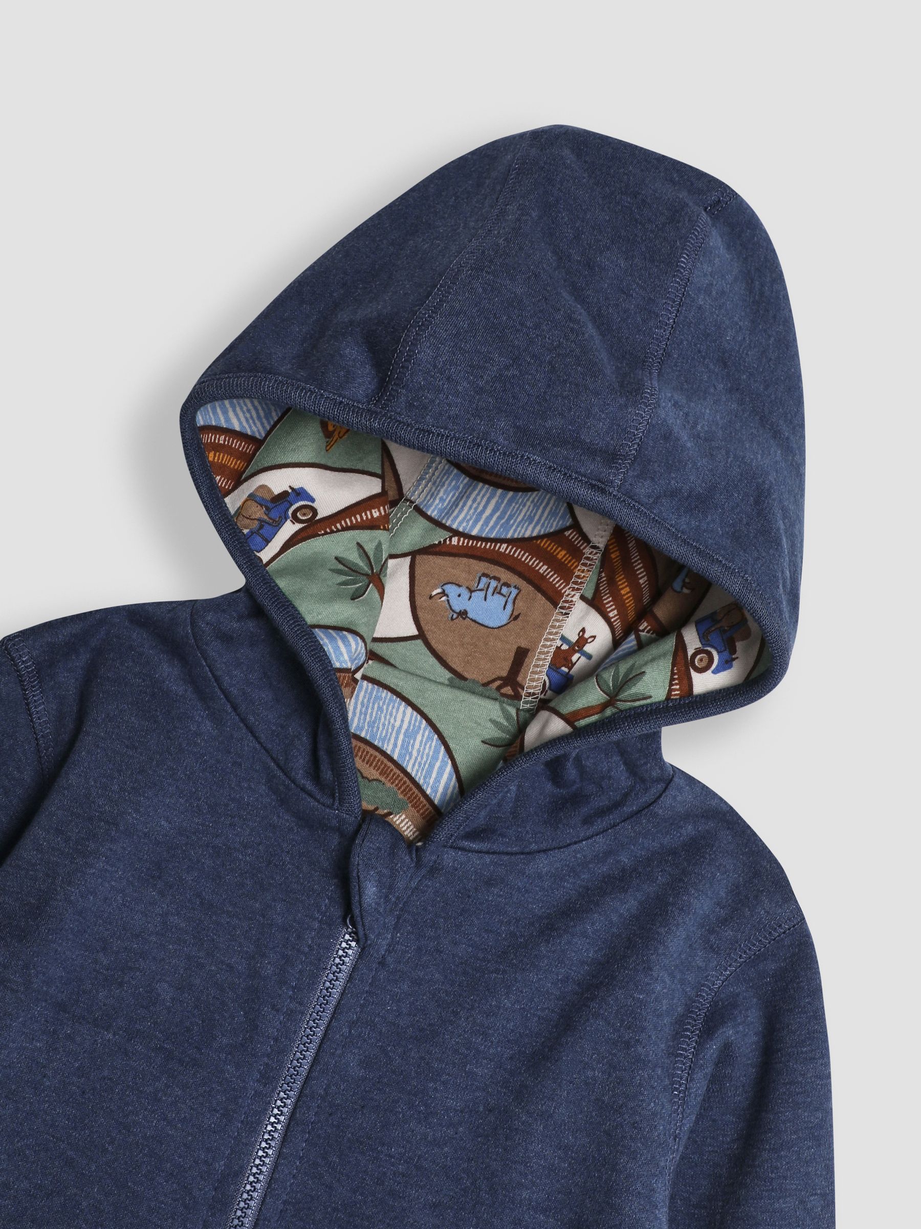 Indigo Safari Appliqué Reversible Hoodie - Image 7 of 10