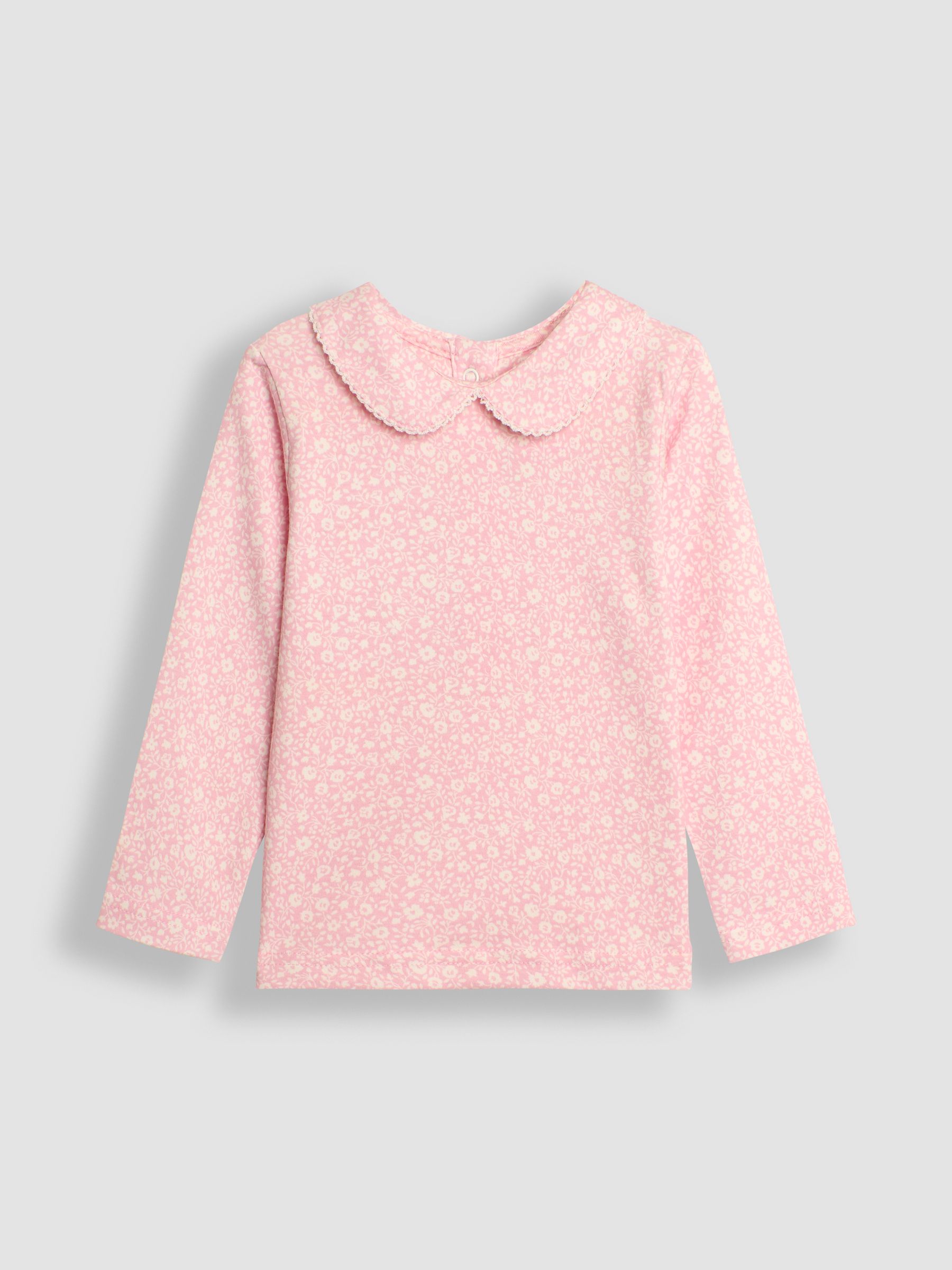 Rose Pink 2-Pack Ditsy Floral Peter Pan Tops - Image 1 of 3
