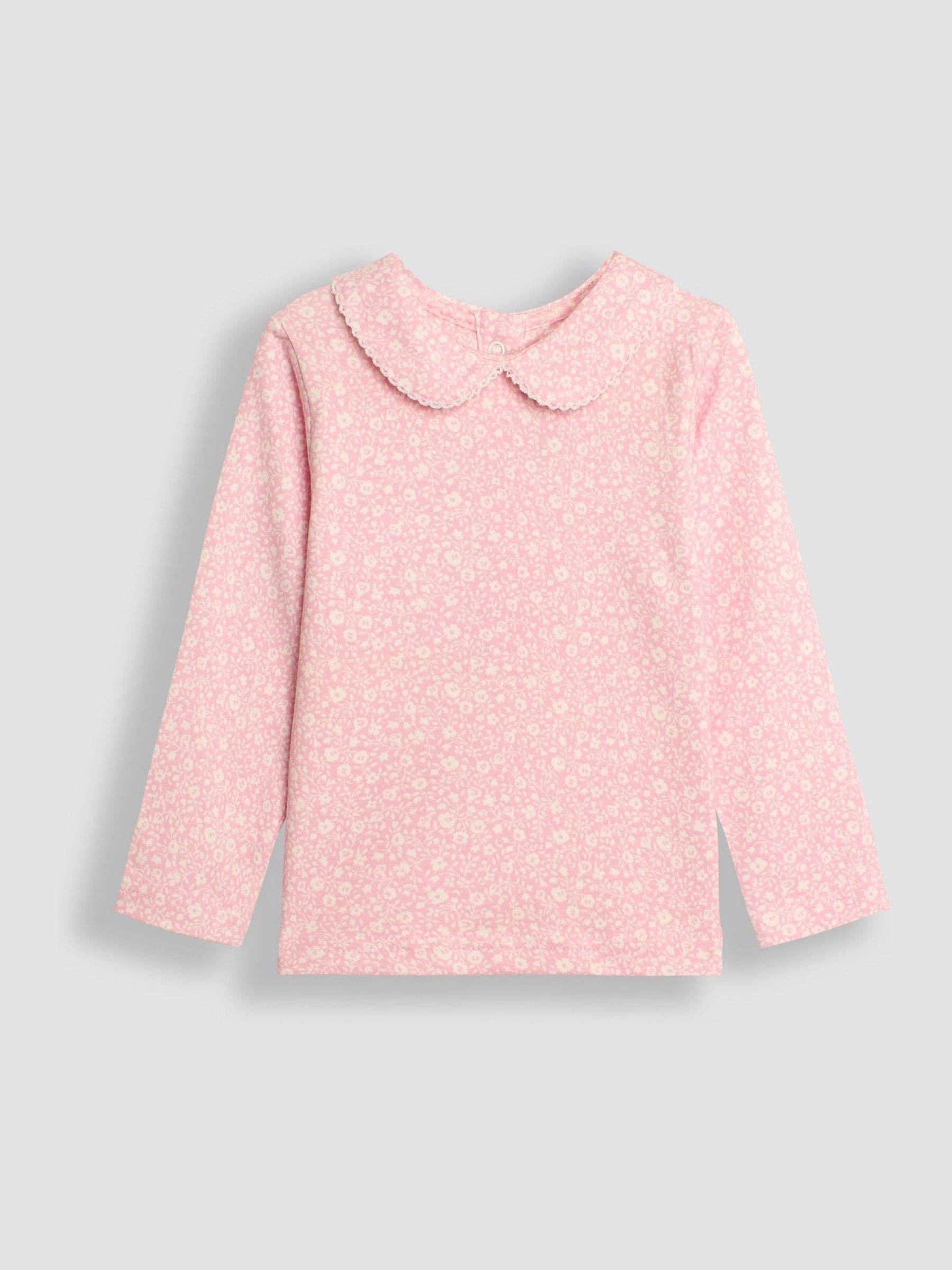 Rose Pink 2-Pack Ditsy Floral Peter Pan Tops - Image 5 of 10