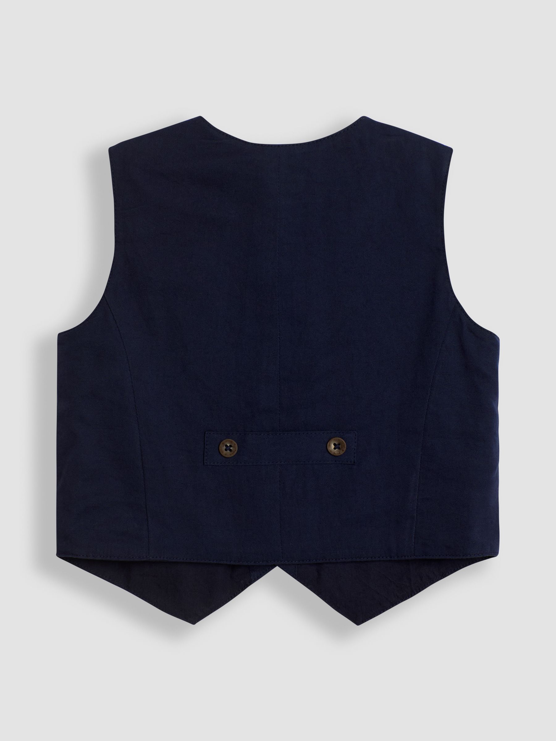 Navy Houndstooth Waistcoat Shirt and Trousers Set - Image 5 of 9
