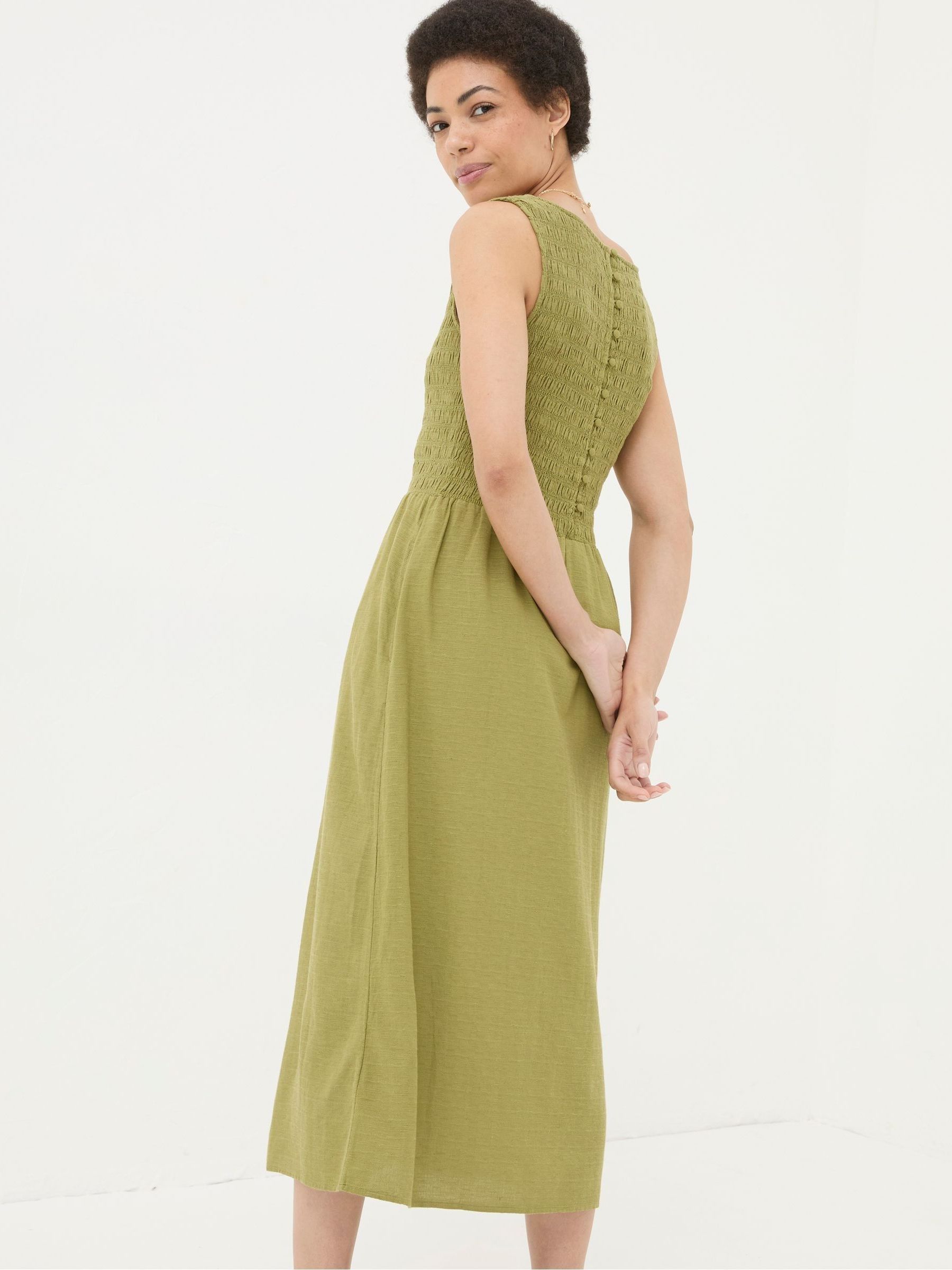 Aria Green Midi Dress - Image 2 of 5
