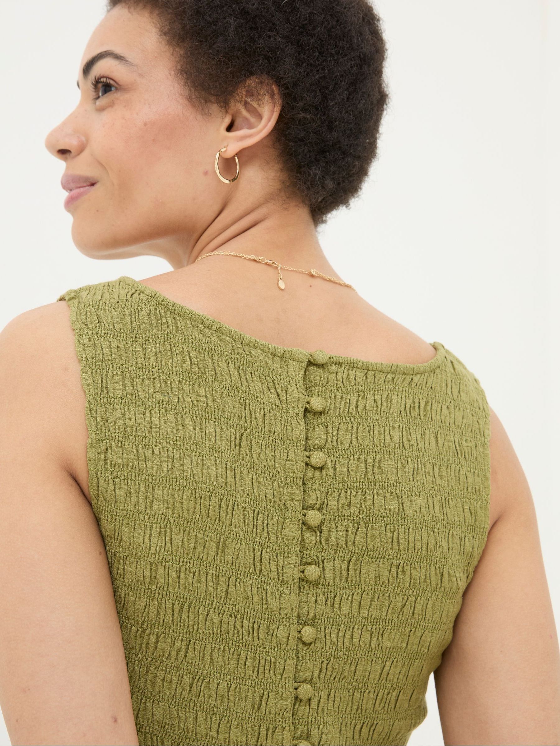 Aria Green Midi Dress - Image 4 of 5