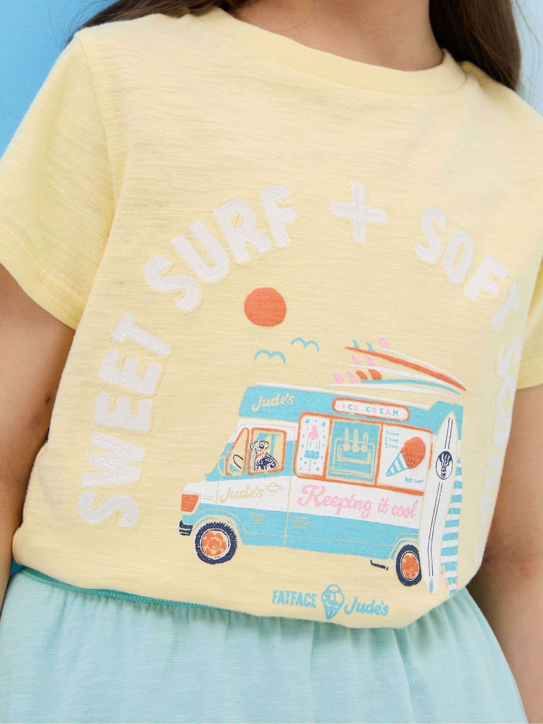 Judes Yellow Ice Cream T-Shirt - Image 4 of 6