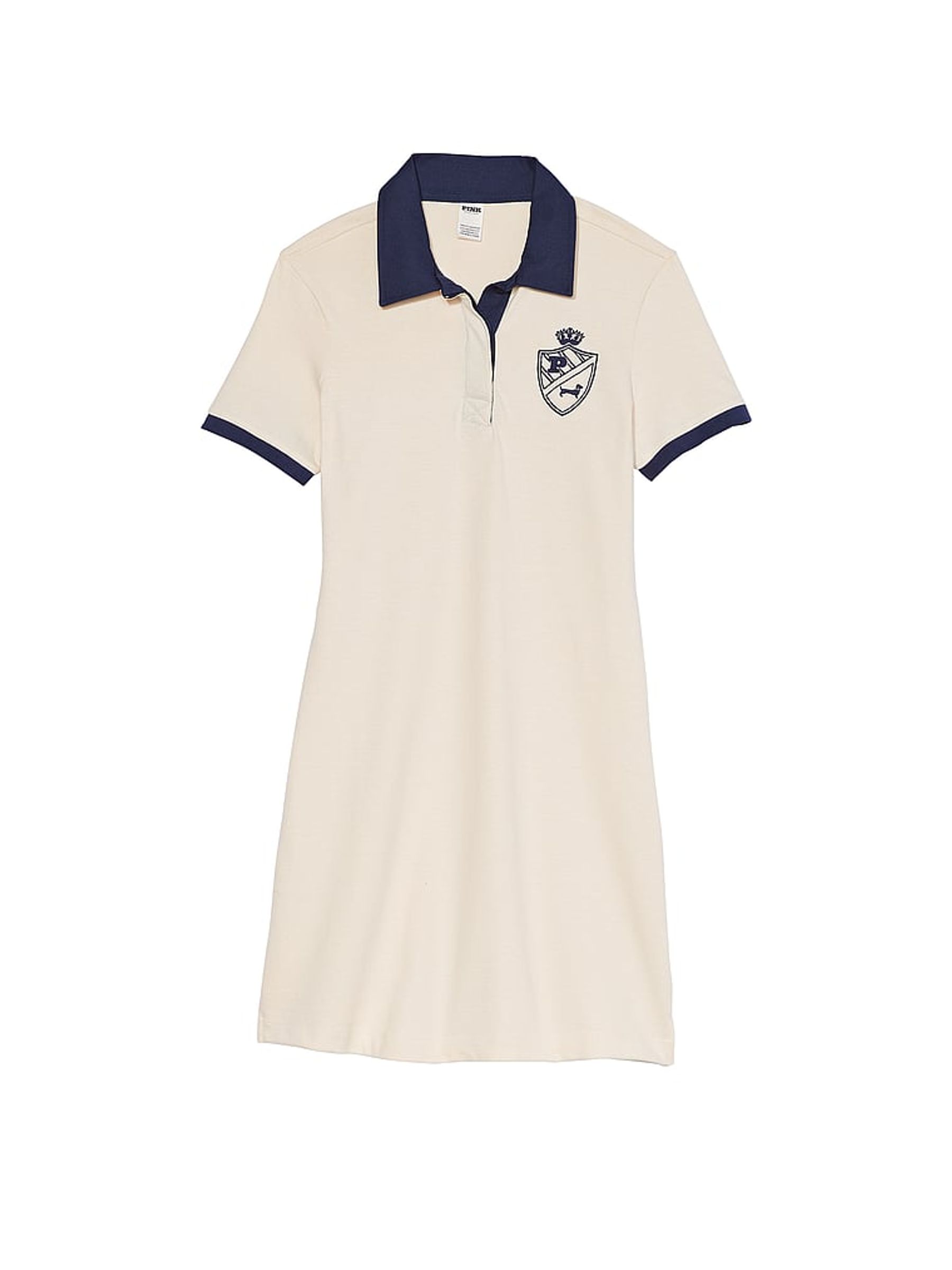 White Shell Short Sleeve Rugby Dress - Image 3 of 3