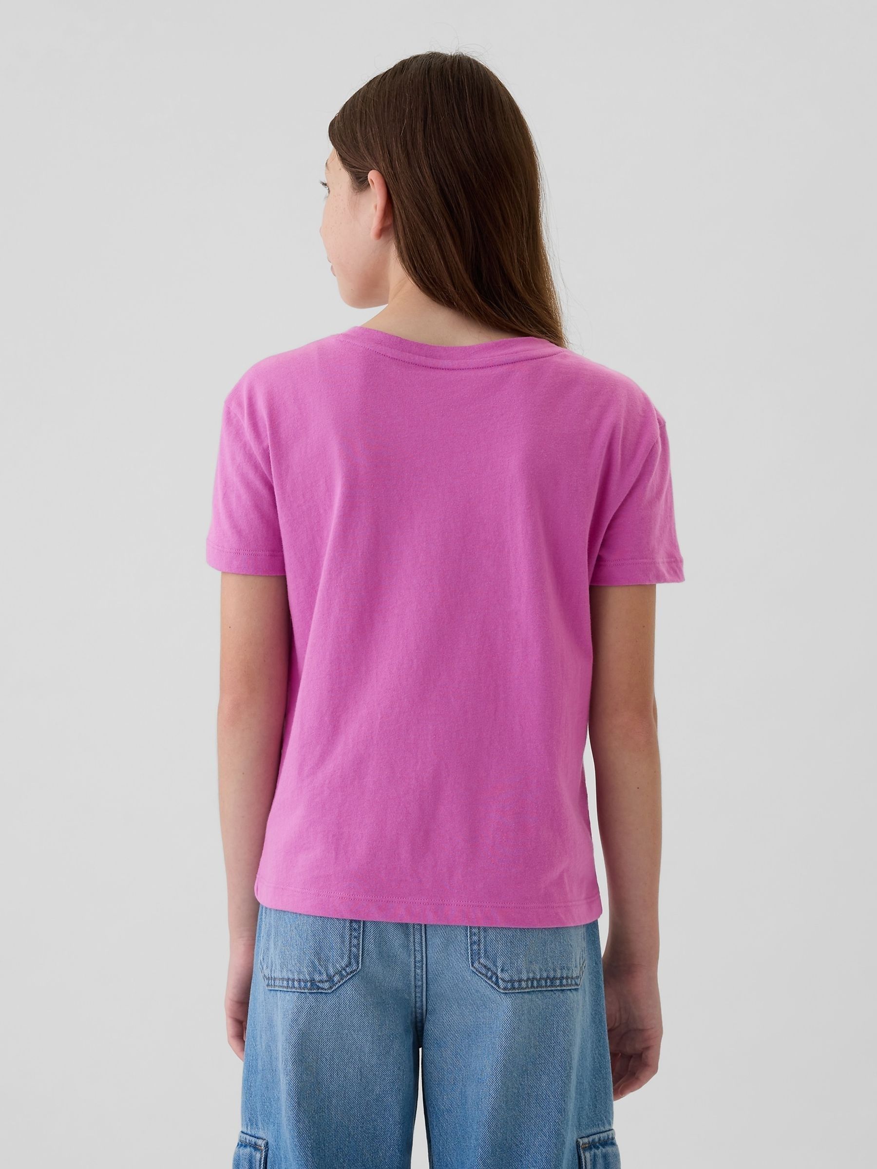 Purple Graphic Short Sleeve Crew Neck T-Shirt (4-13yrs) - Image 2 of 4 Purple Graphic Short Sleeve Crew Neck T-Shirt (4-13yrs) - Image 2 of 4