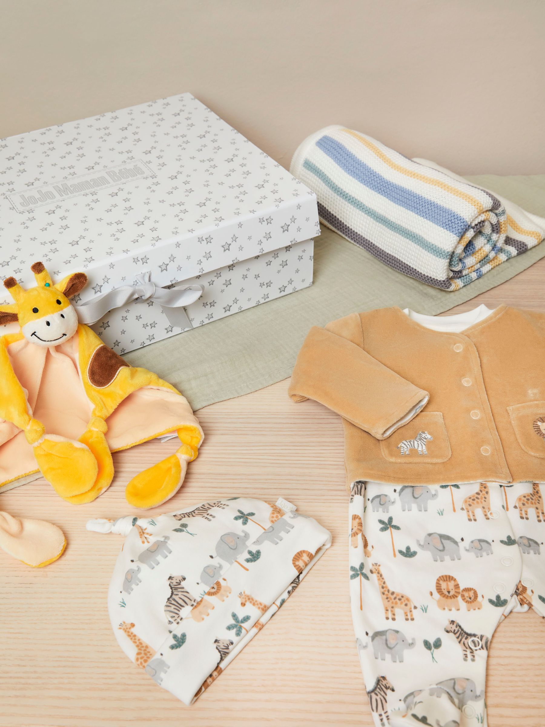 Cream New Baby Safari Gift Set - Image 1 of 6