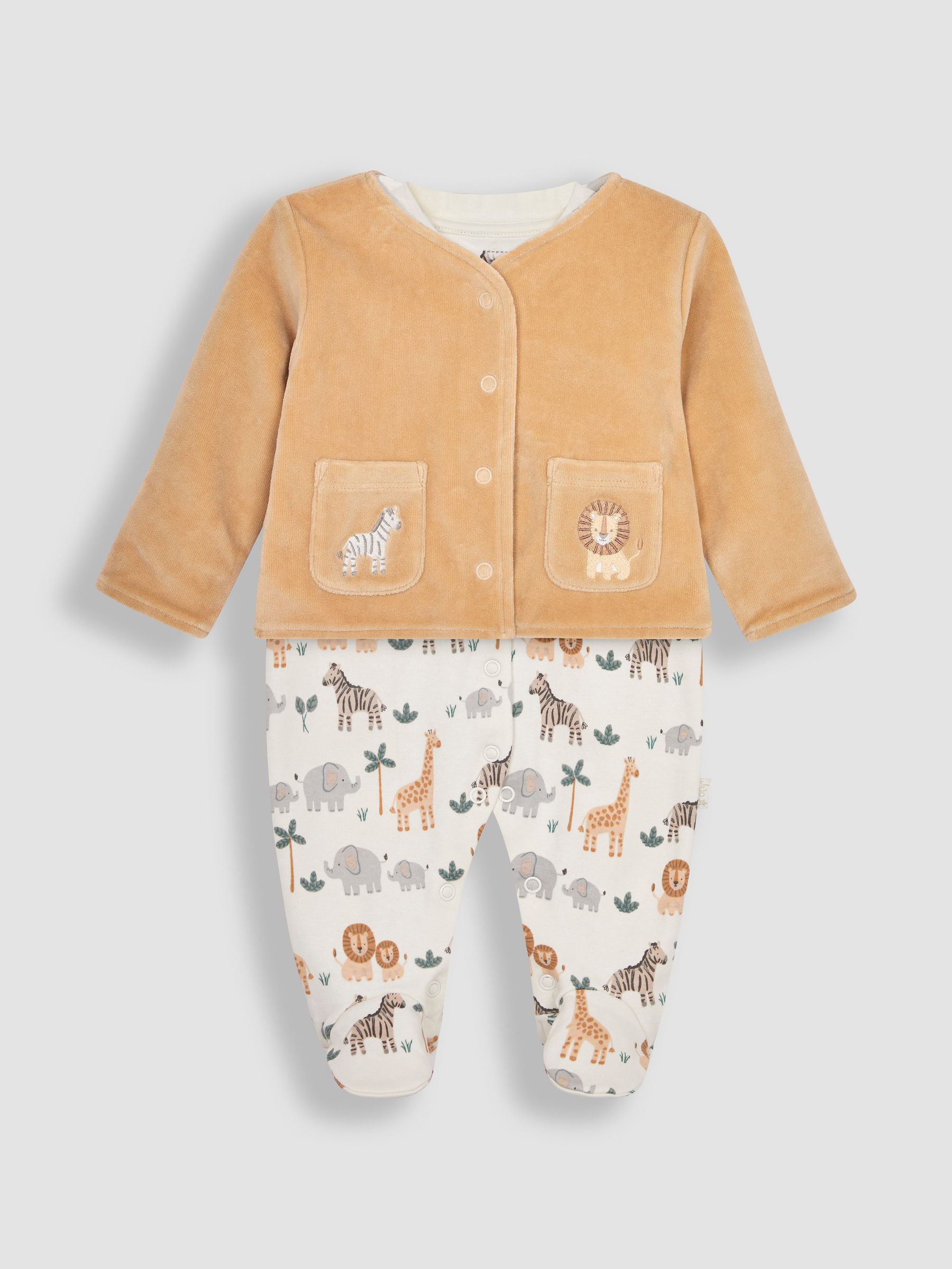 Cream New Baby Safari Gift Set - Image 2 of 6